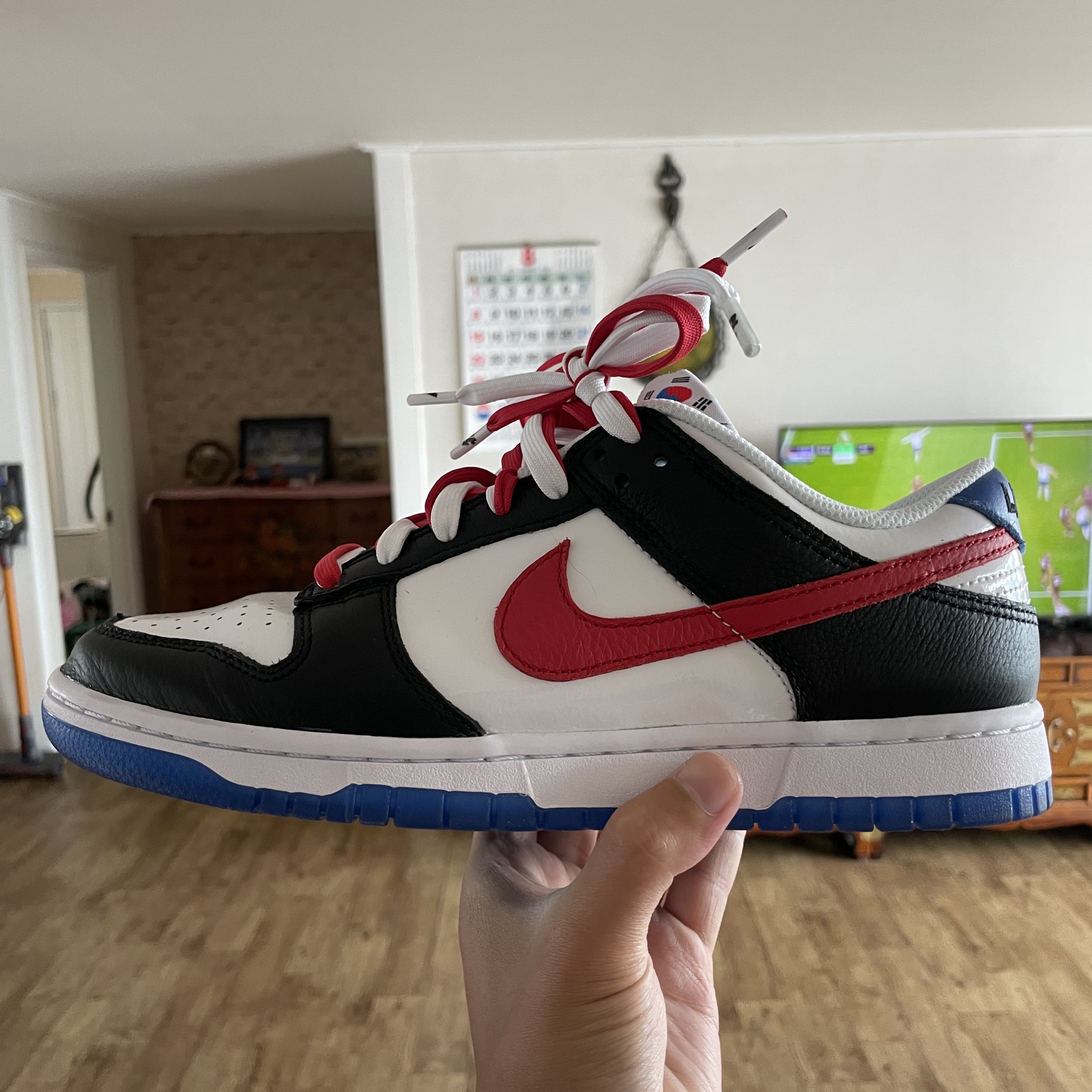 Nike Dunk Low SE Seoul, Nike x Sacai x Fragment LDWaffle Blackened Blue 착용 스타일 - 2