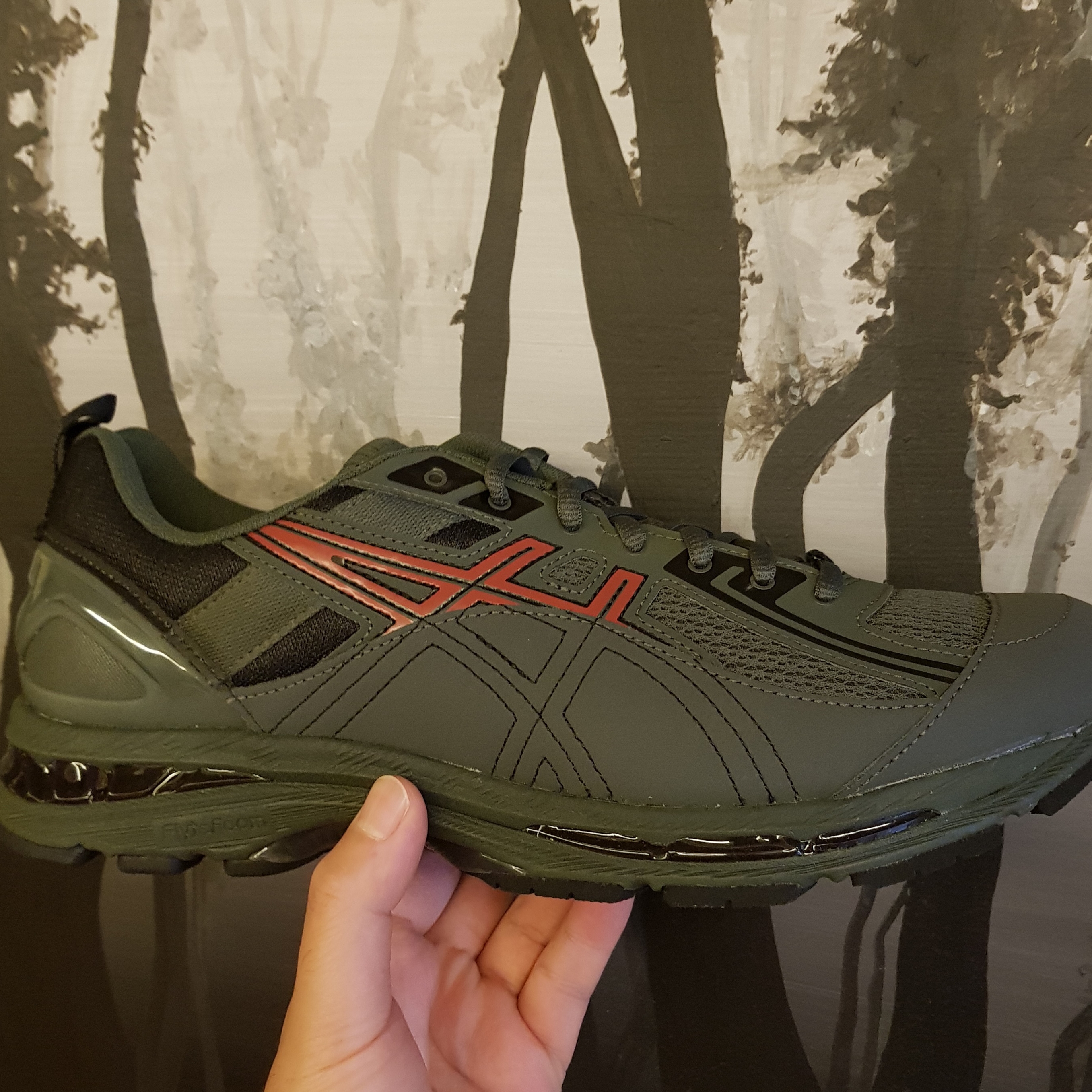 Asics x Kiko Kostadinov Gel-Burz 2 Forest 착용 스타일 - 4