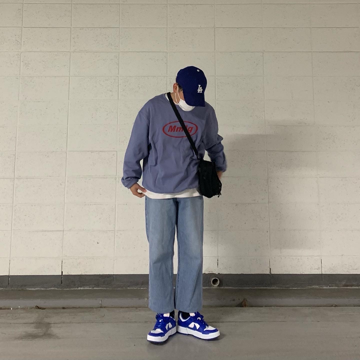 (W) Nike Dunk Low Disrupt Game Royal 착용 스타일