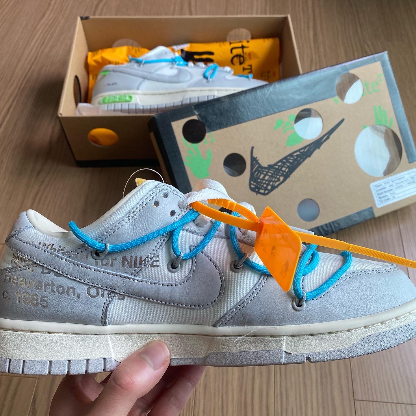 Nike x Off-White Dunk Low The 50 - Lot 2 착용 스타일 - 2