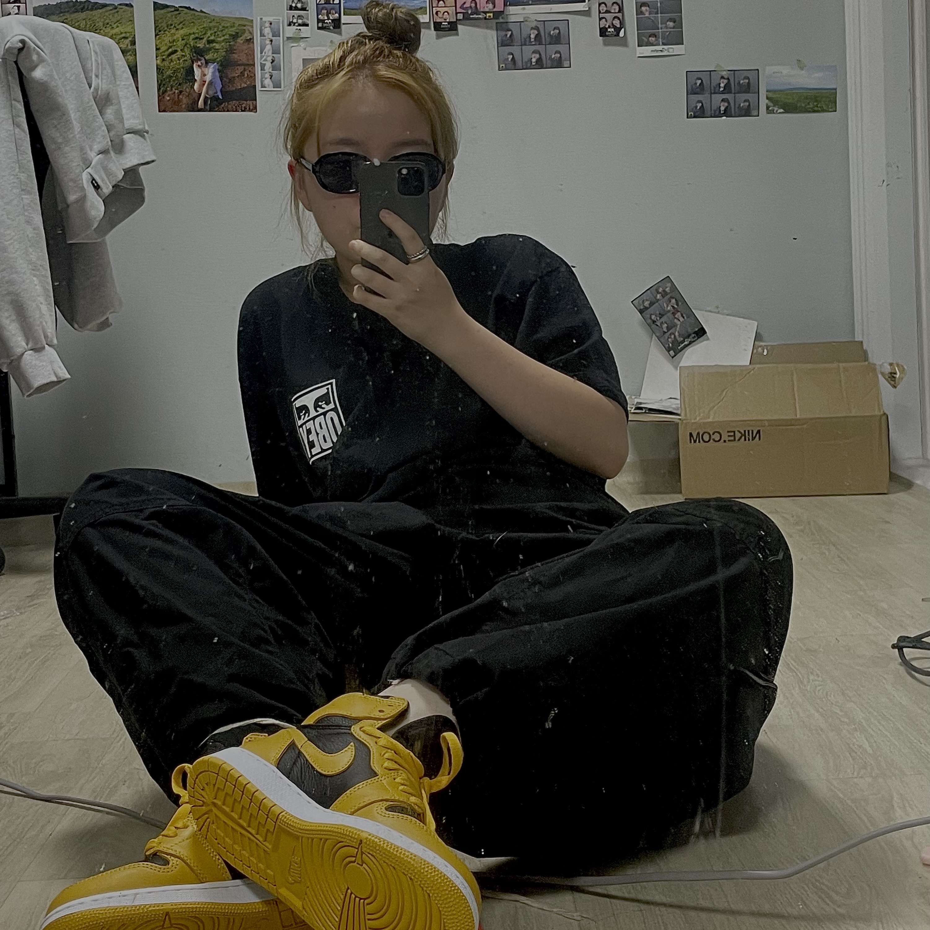 Jordan 1 Retro High OG Pollen 착용 스타일 - 1