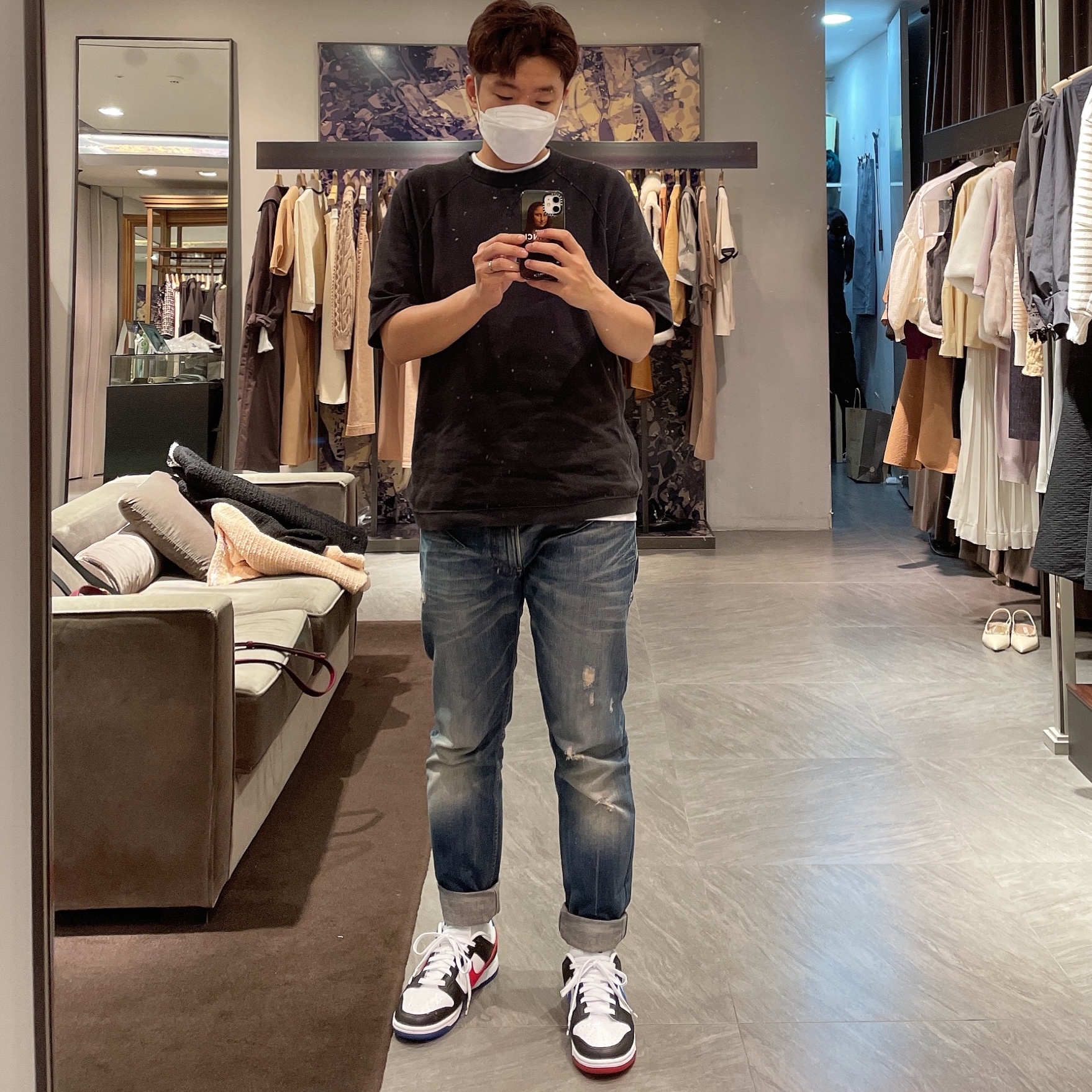 Nike Dunk Low SE Seoul 착용 스타일 - 1