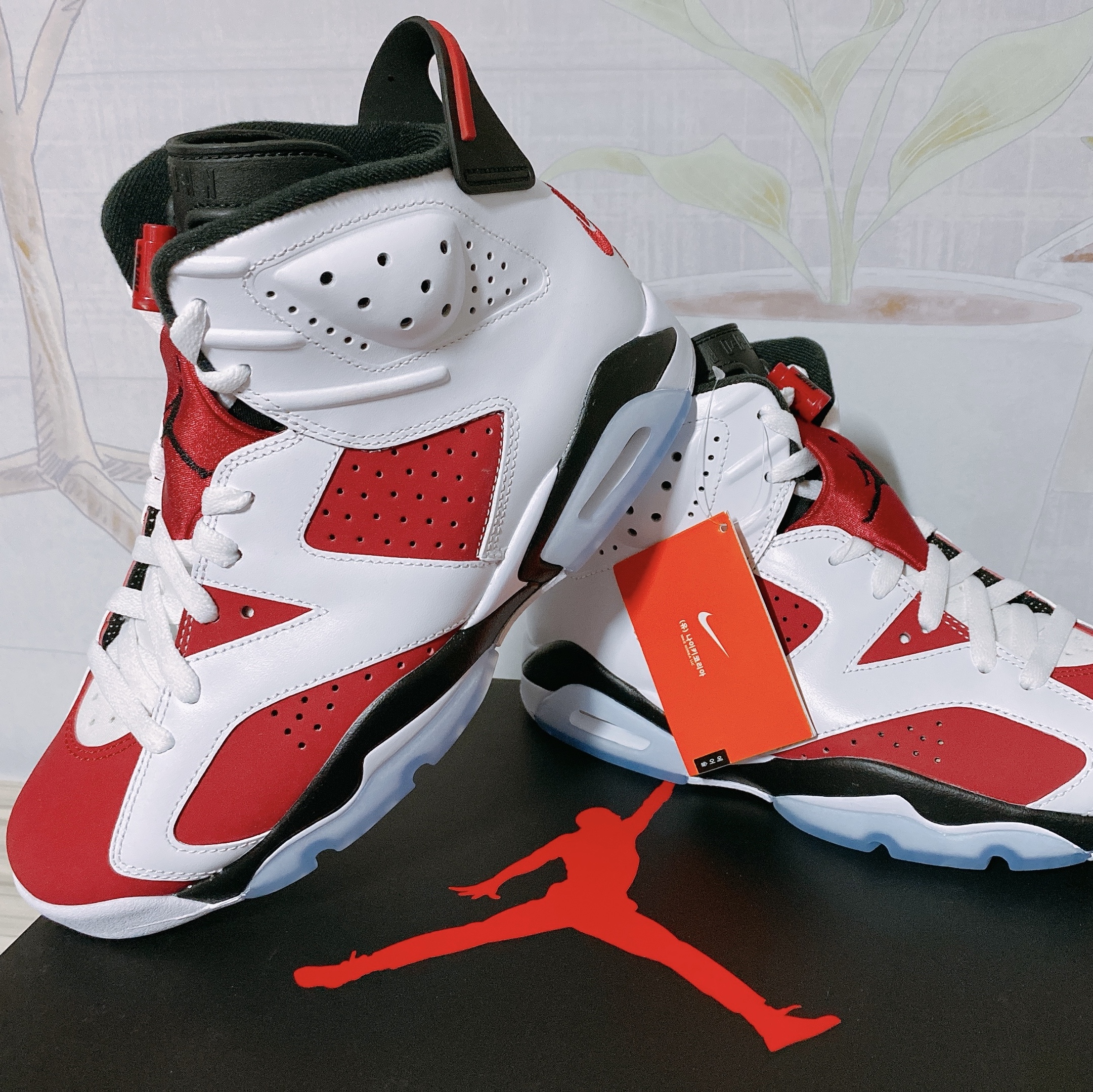 Jordan 6 Retro Carmine 2021 착용 스타일 - 2