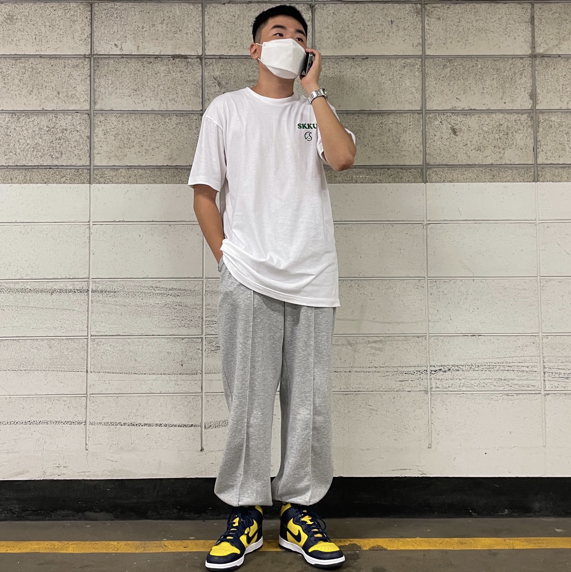 Nike Dunk High SP Maize & Blue 착용 스타일