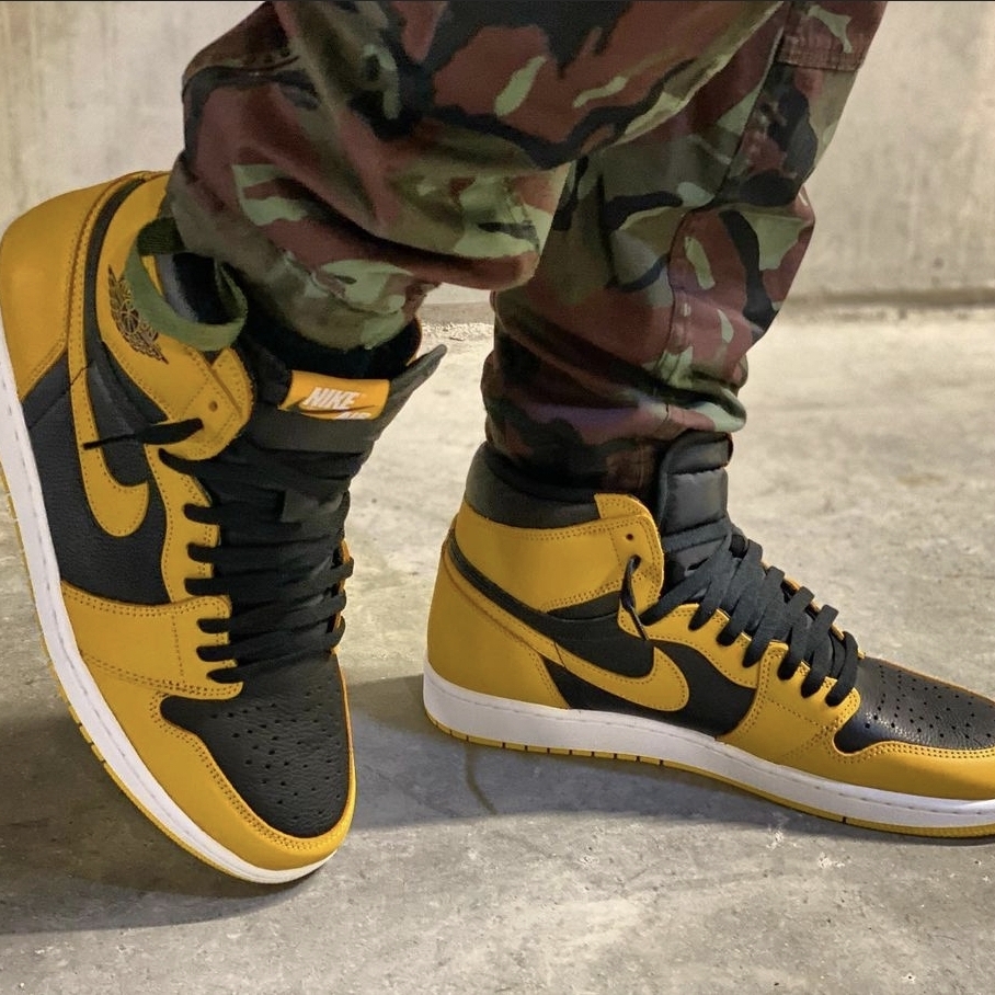 Jordan 1 Retro High OG Pollen, (GS) Jordan 1 Retro High OG Pollen 착용 스타일 - 3