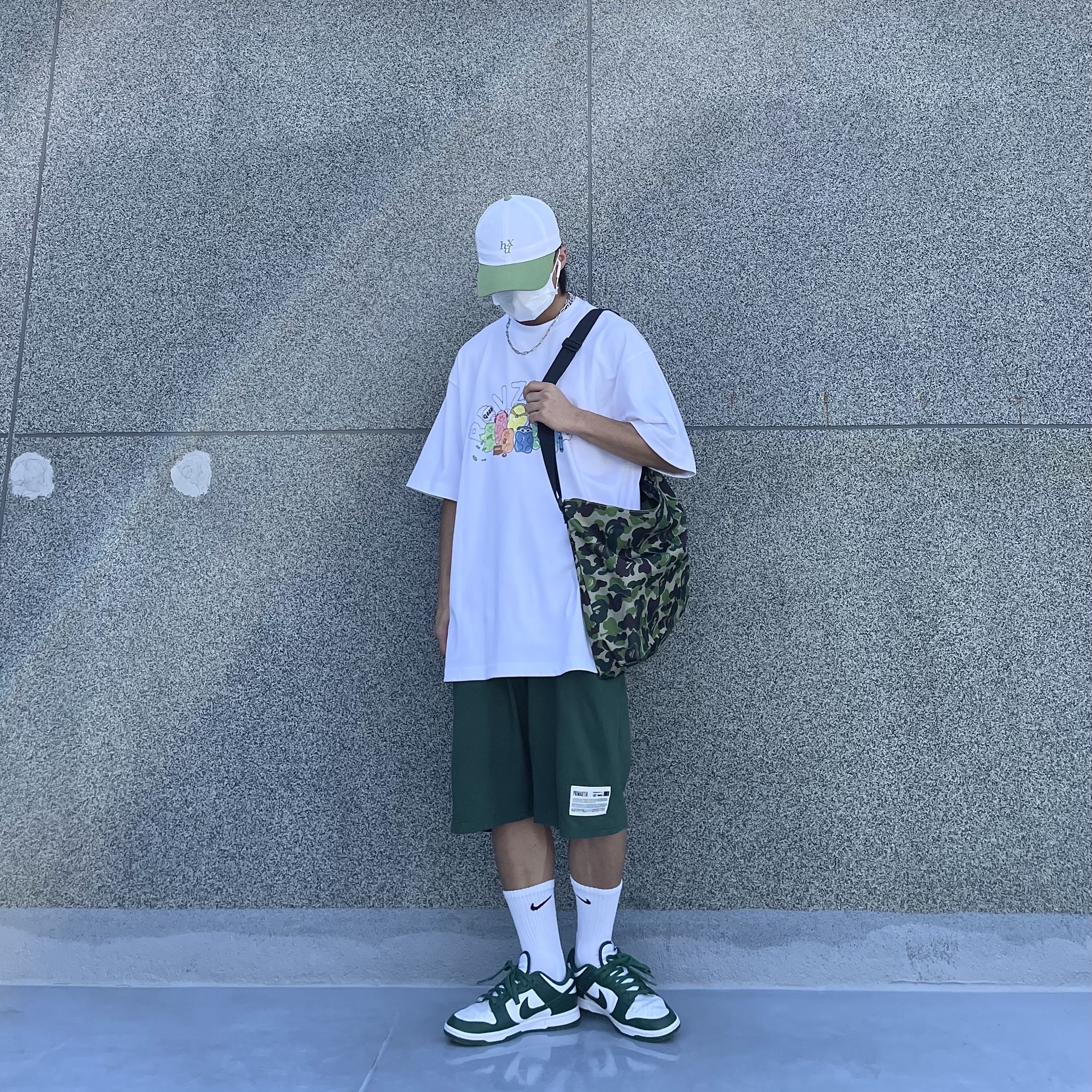 Nike Dunk Low Retro Varsity Green 착용 스타일