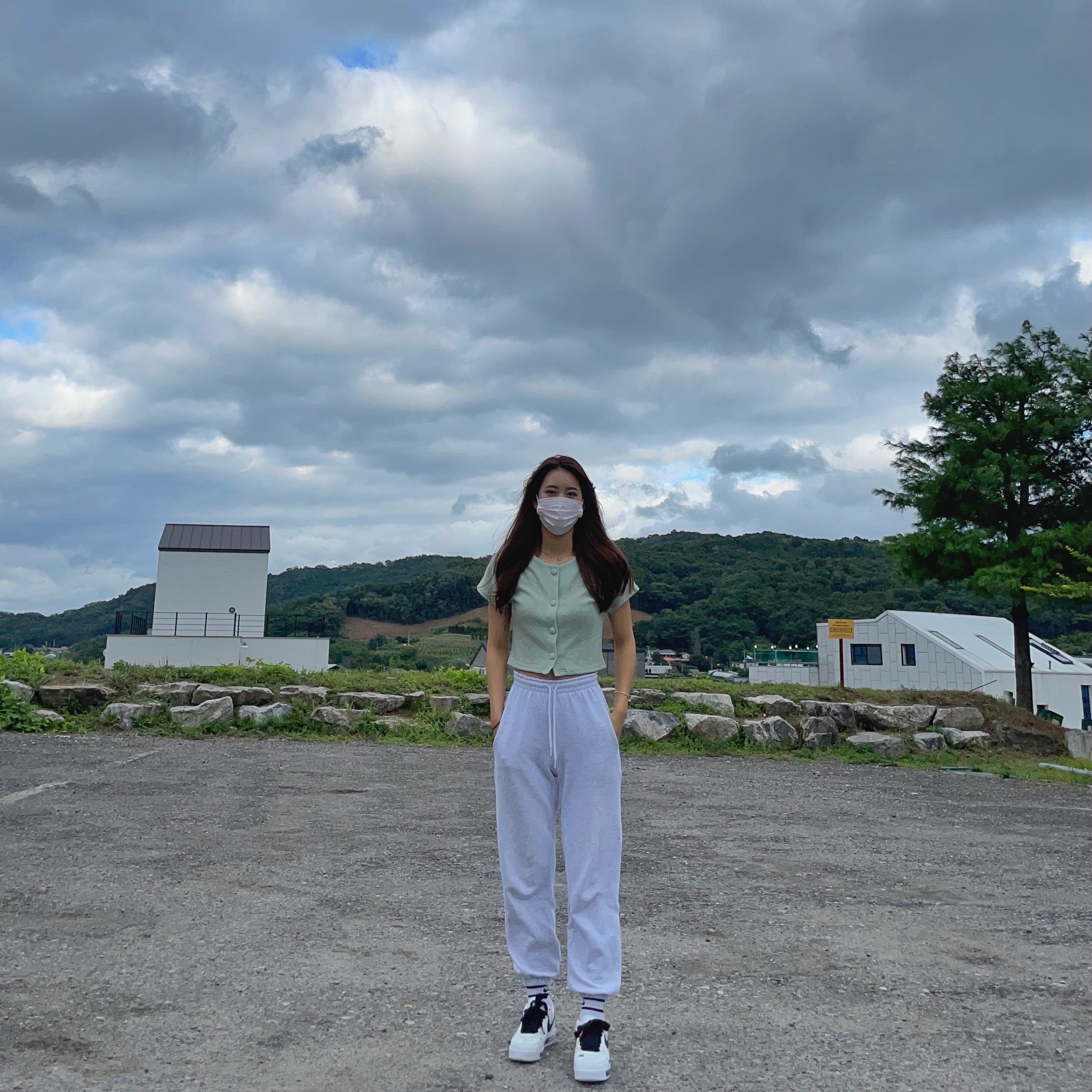 Nike x Peaceminusone Air Force 1 Low Para-Noise 2.0 착용 스타일 - 2