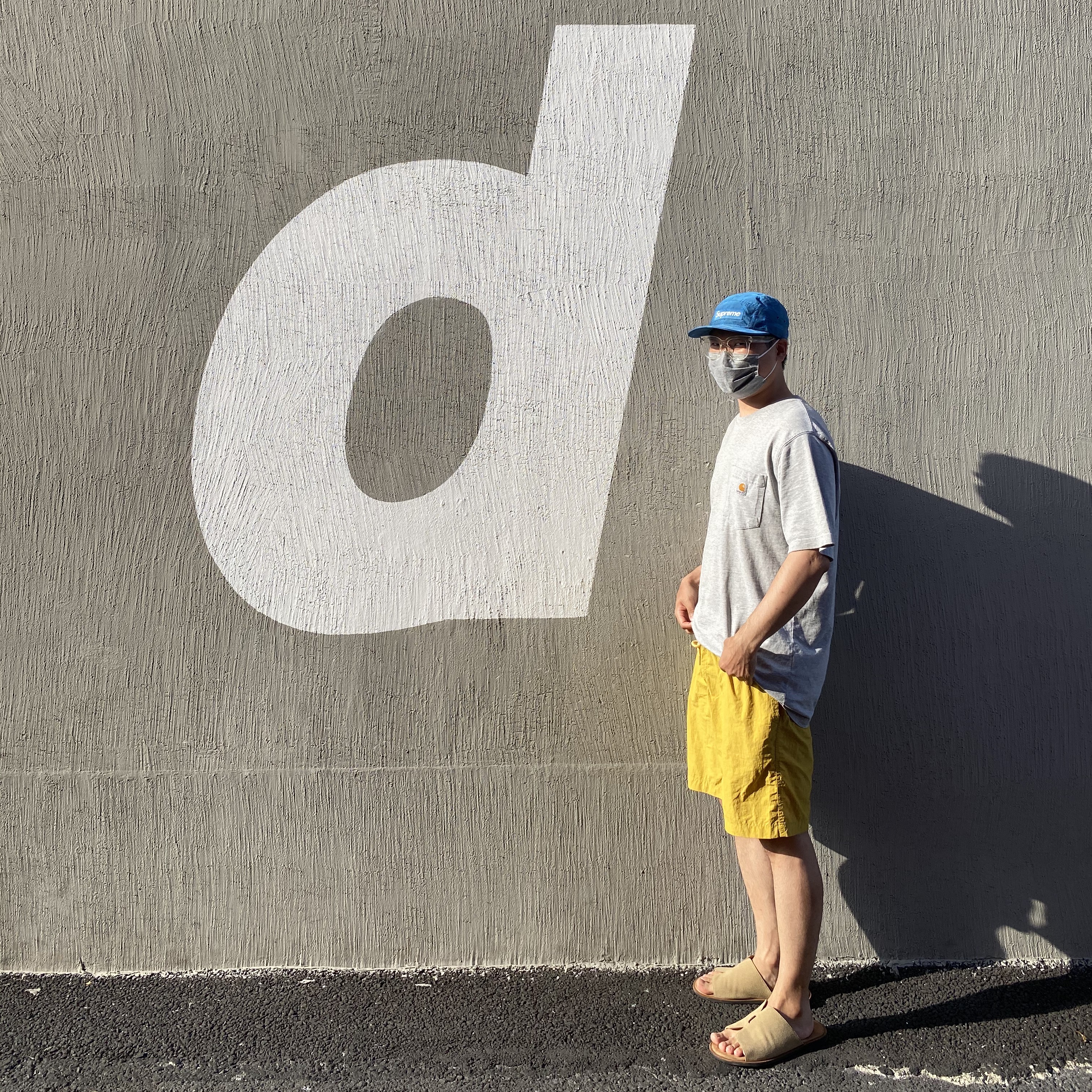 Supreme Reflective Camp Cap Blue - 20SS 착용 스타일 - 2