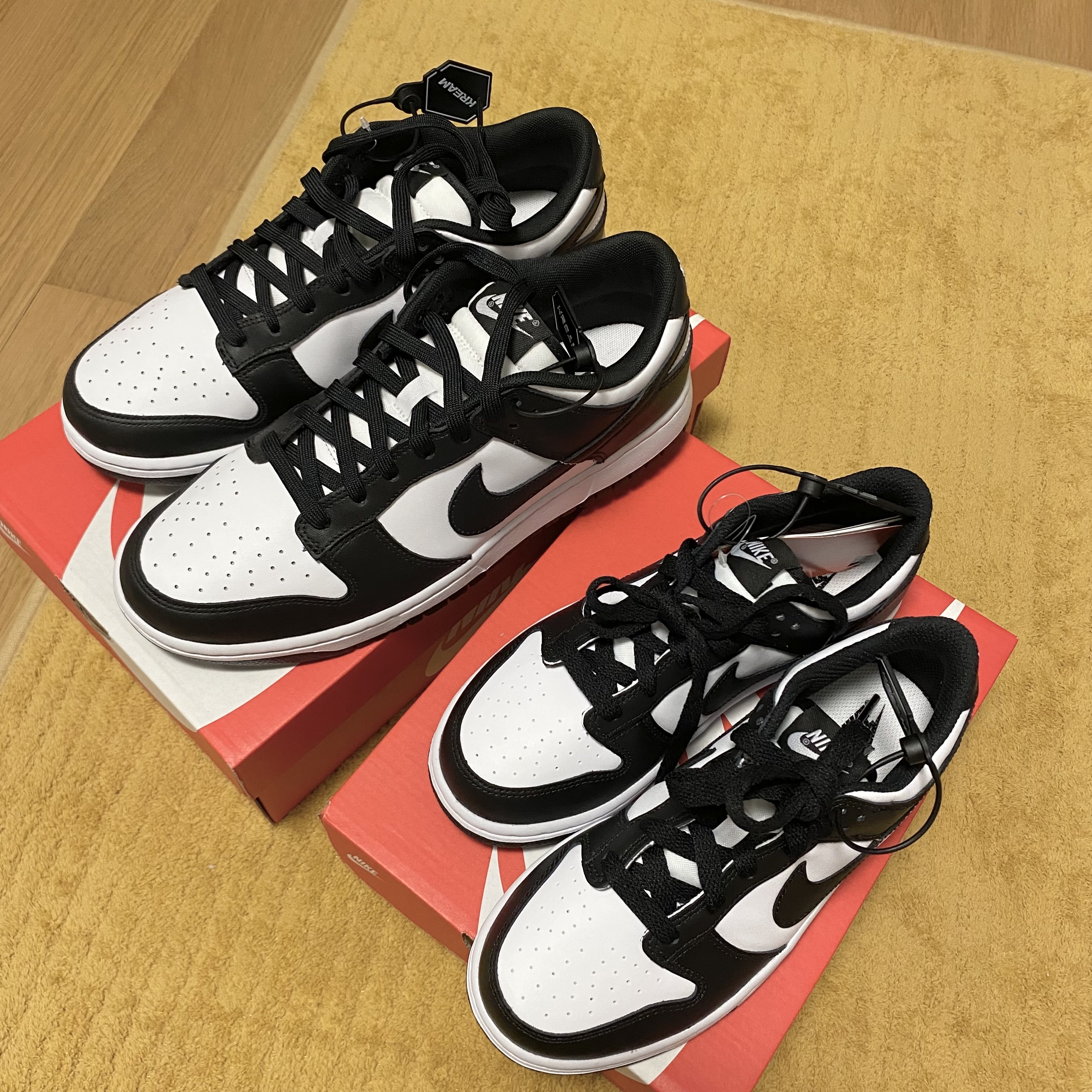 Nike Dunk Low Retro Black, (GS) Nike Dunk Low Black 착용 스타일