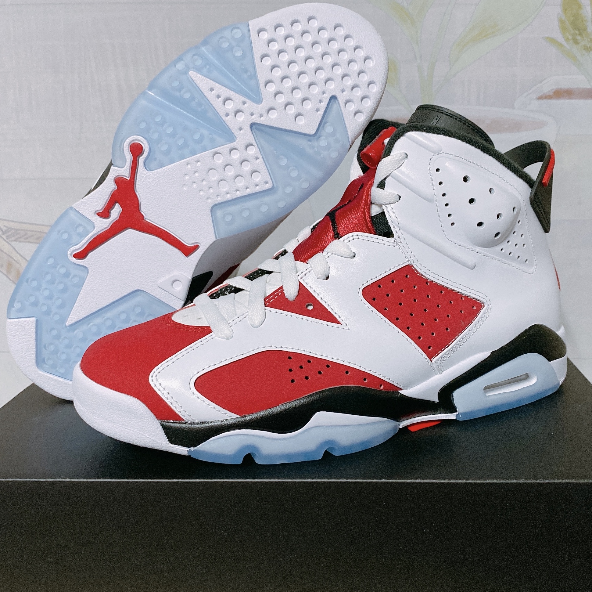 Jordan 6 Retro Carmine 2021 착용 스타일 - 1