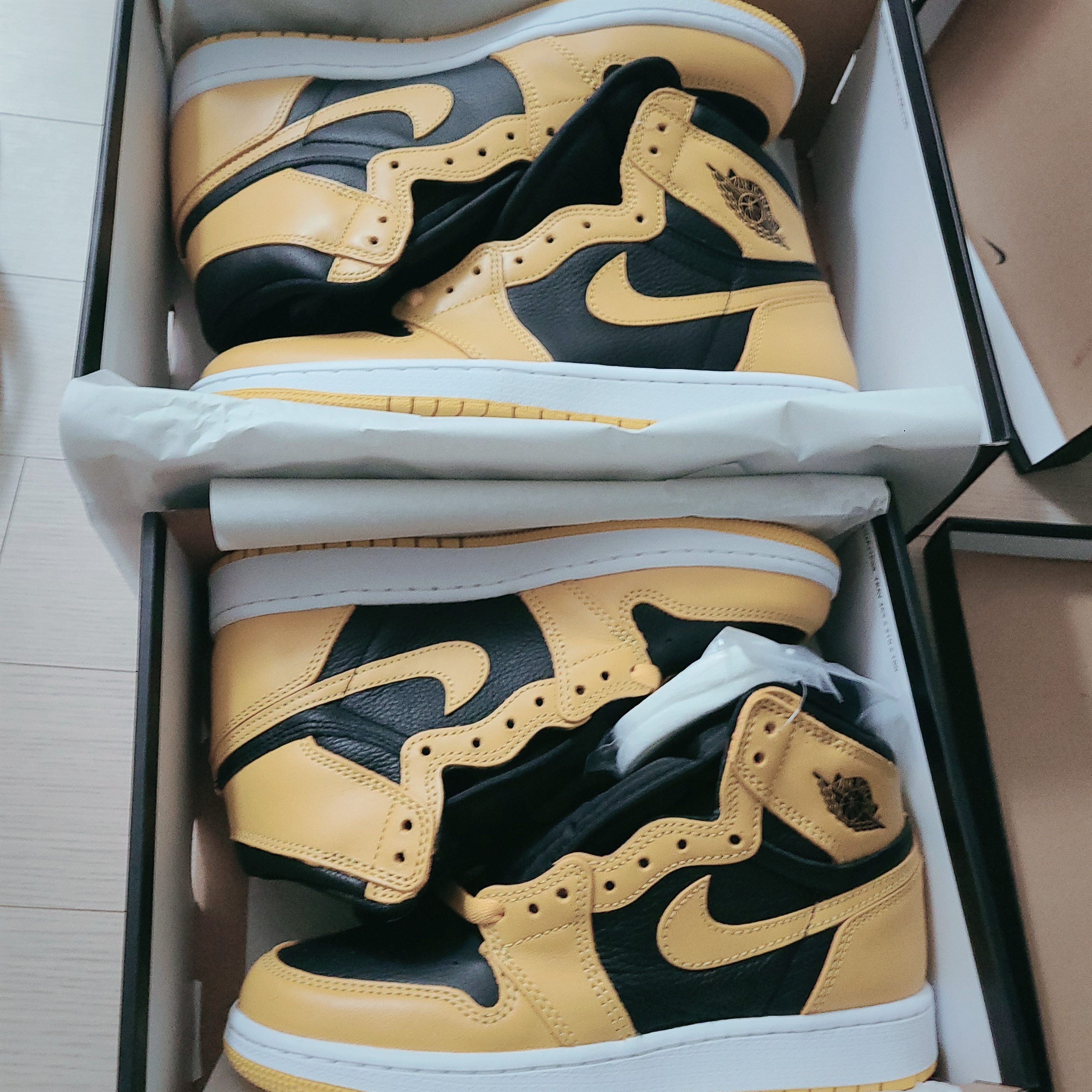 Jordan 1 Retro High OG Pollen, (GS) Jordan 1 Retro High OG Pollen 착용 스타일 - 3