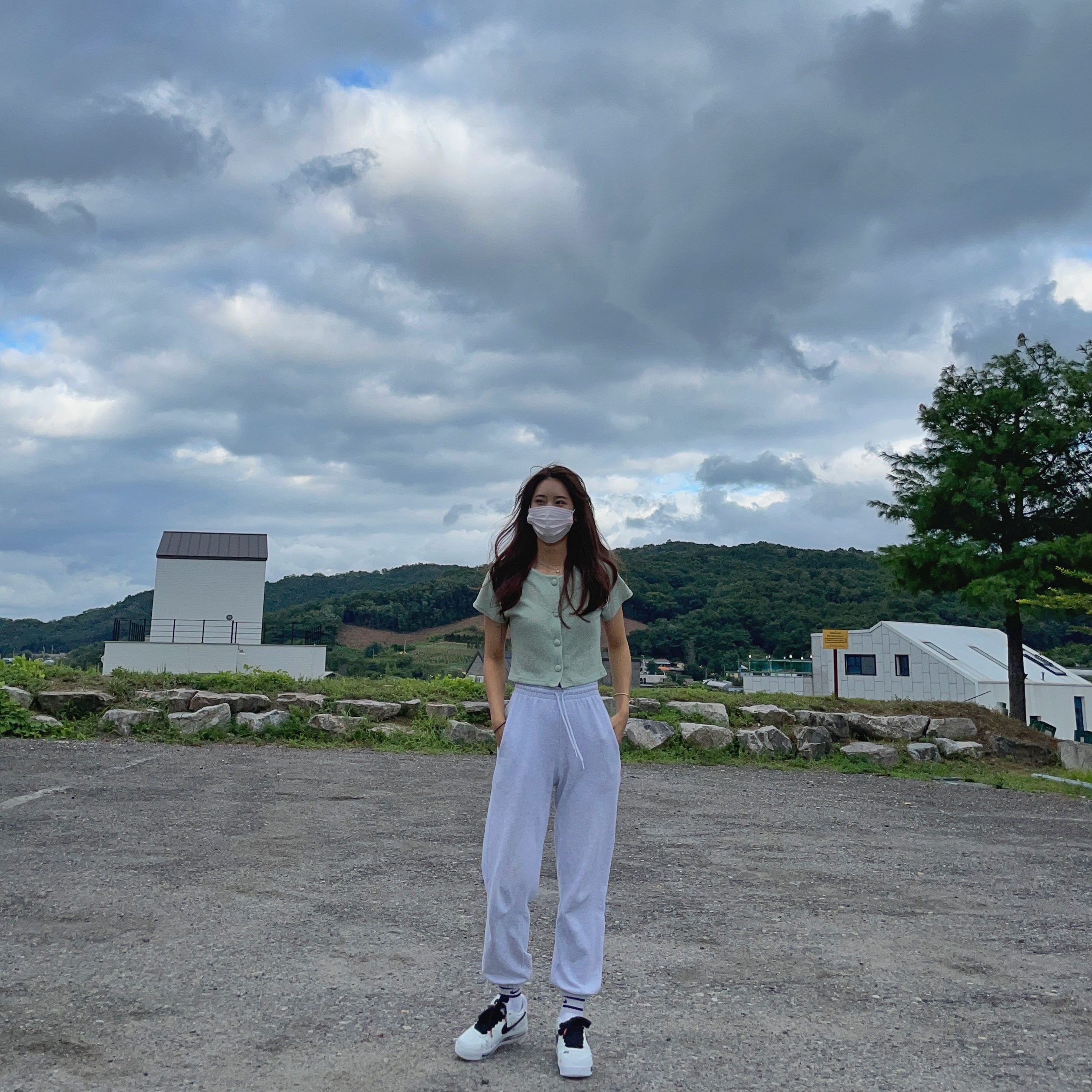 Nike x Peaceminusone Air Force 1 Low Para-Noise 2.0 착용 스타일 - 1