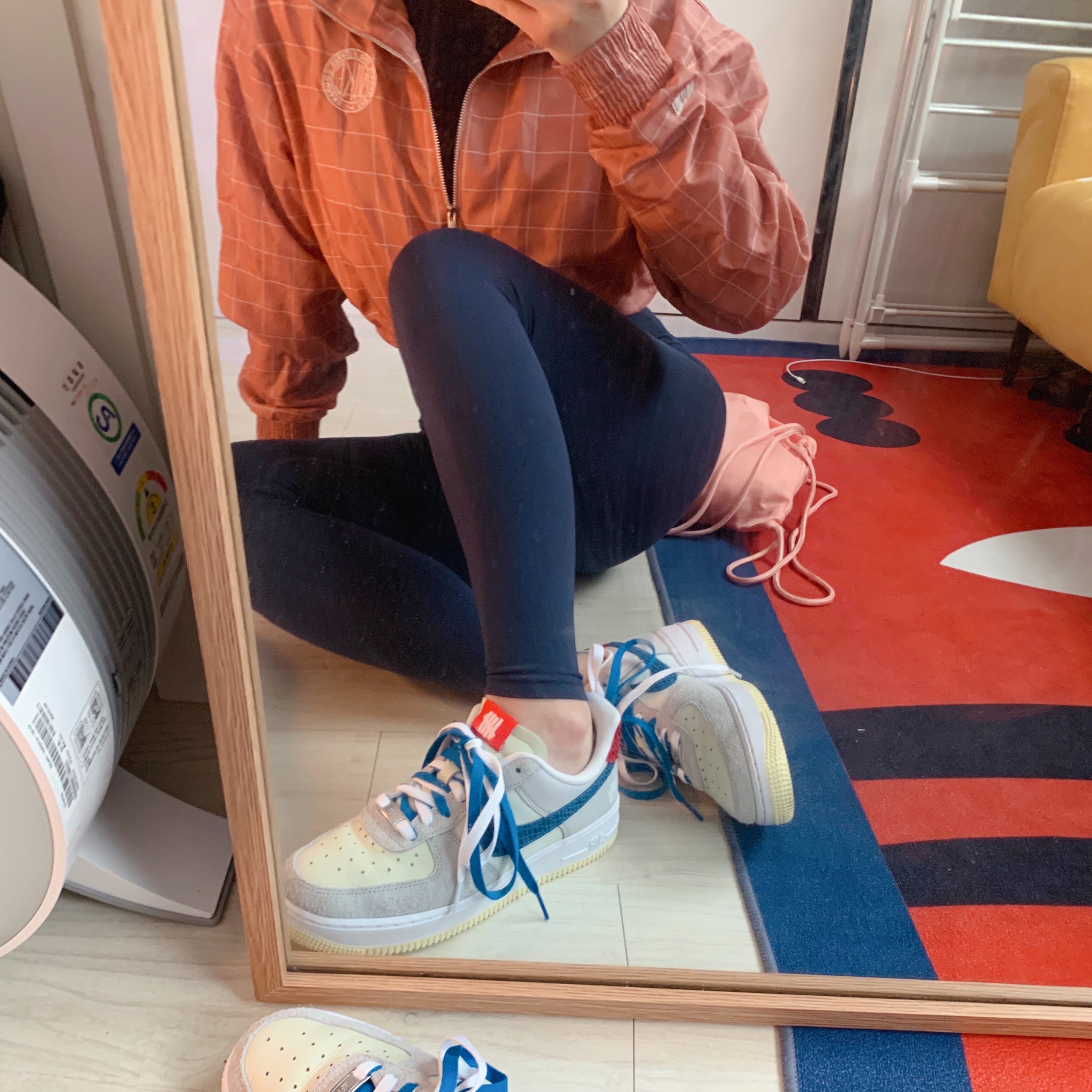 Nike x Undefeated Air Force 1 Low SP 5 On It 착용 스타일