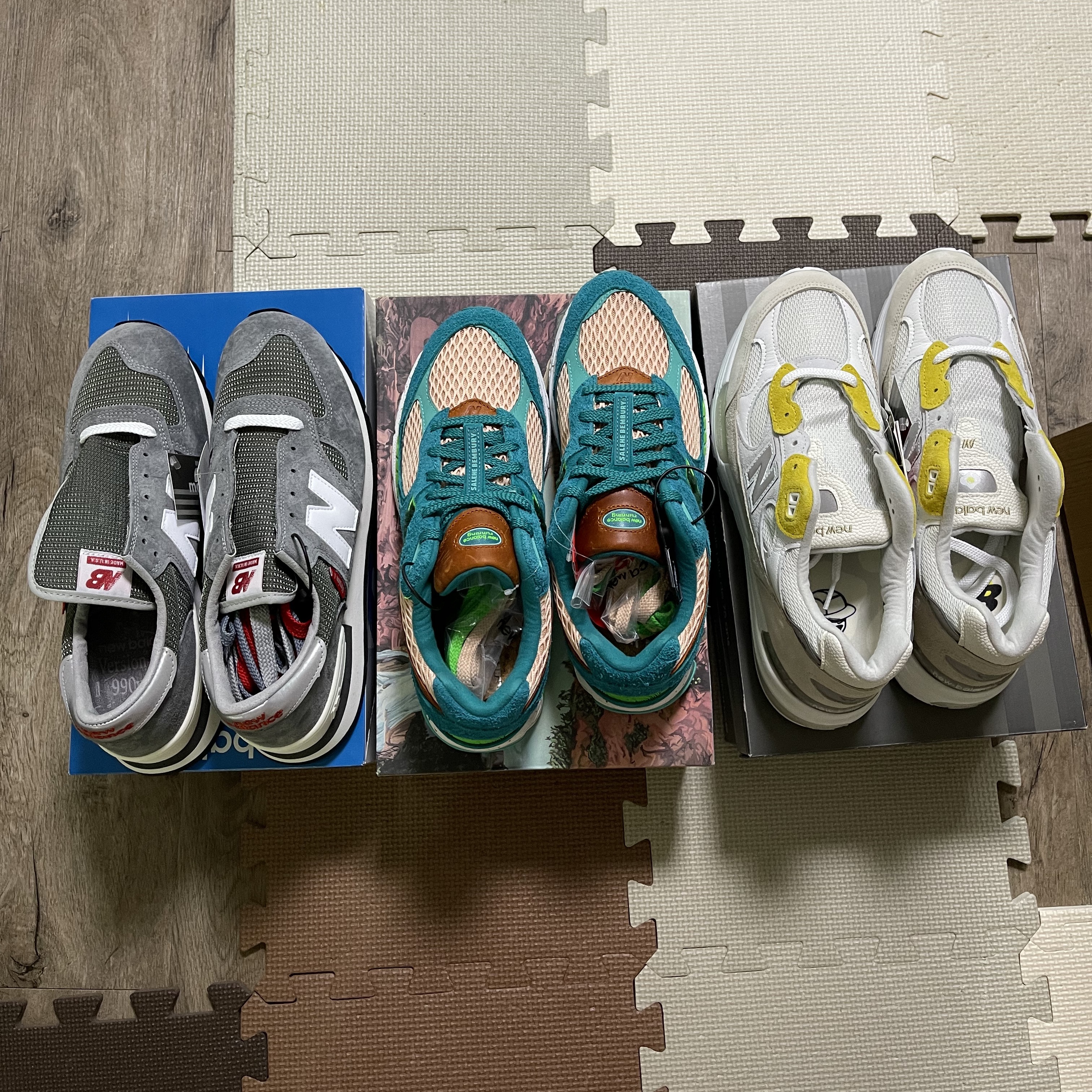 New Balance 990vs1 Made in USA Grey, New Balance x Salehe Bembury 2002R Water Be The Guide 착용 스타일