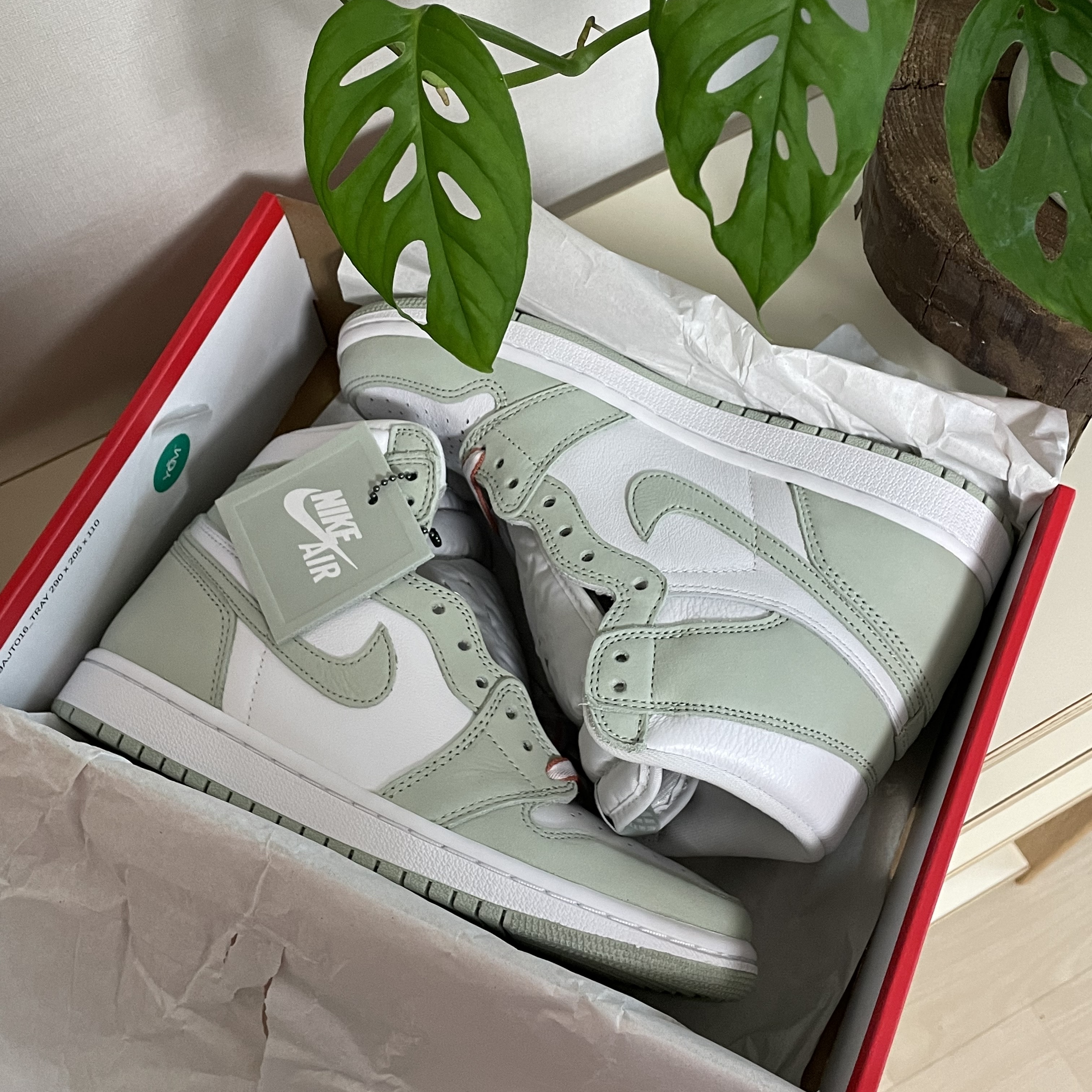 (W) Jordan 1 Retro High OG Seafoam 착용 스타일 - 1