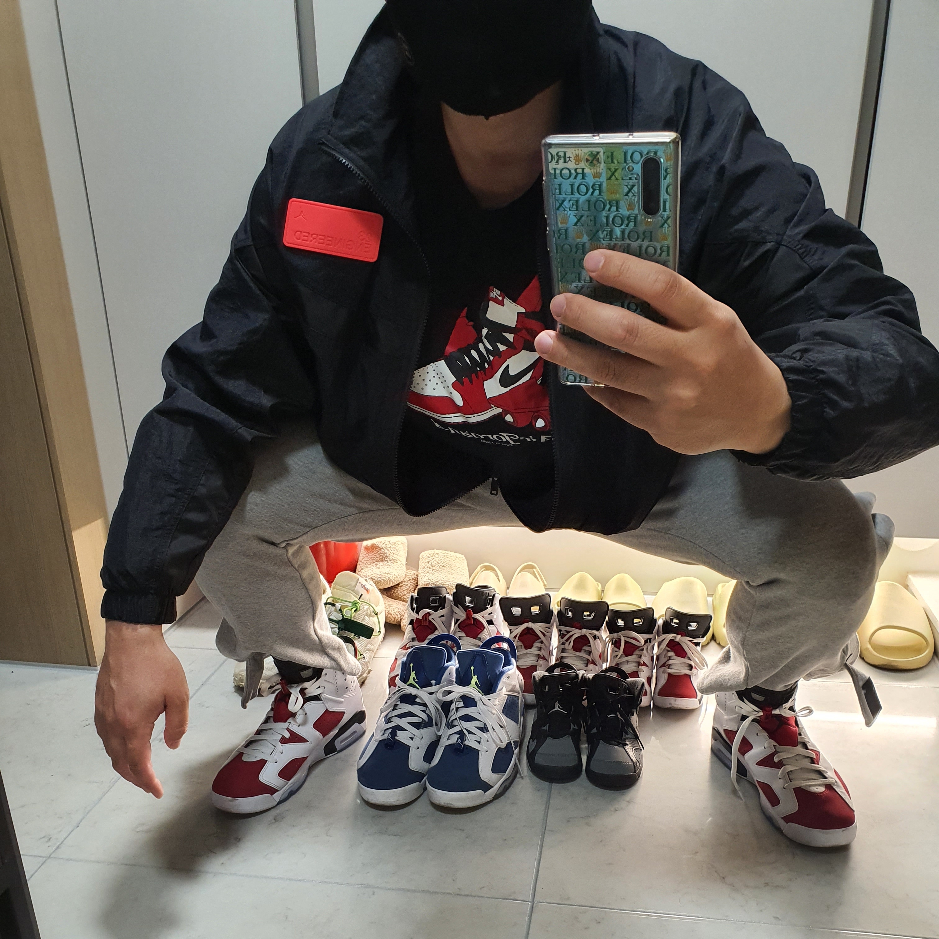 Jordan 6 Retro Carmine 2021, (GS) Jordan 6 Retro Carmine 2021 착용 스타일