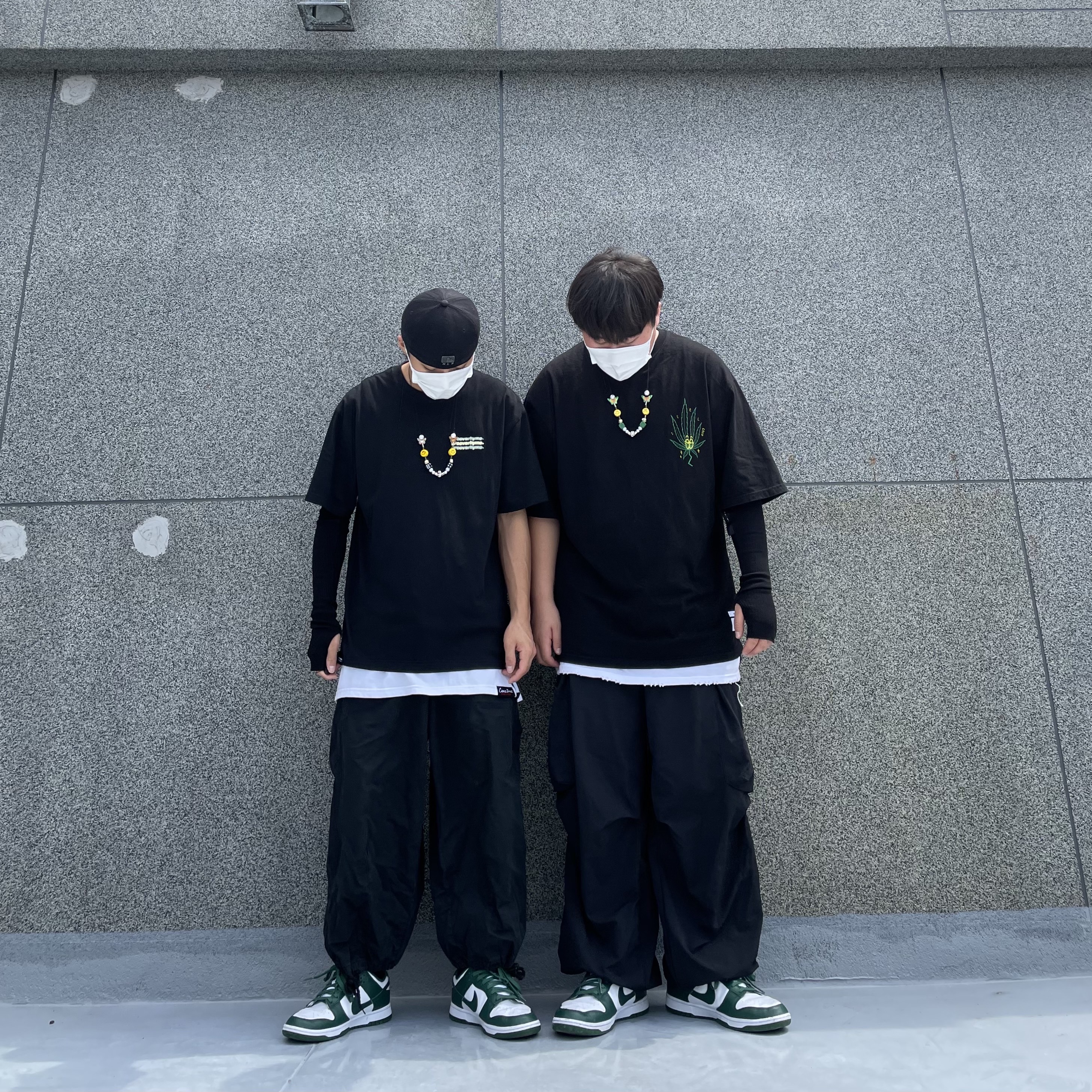 Nike Dunk Low Retro Varsity Green 착용 스타일