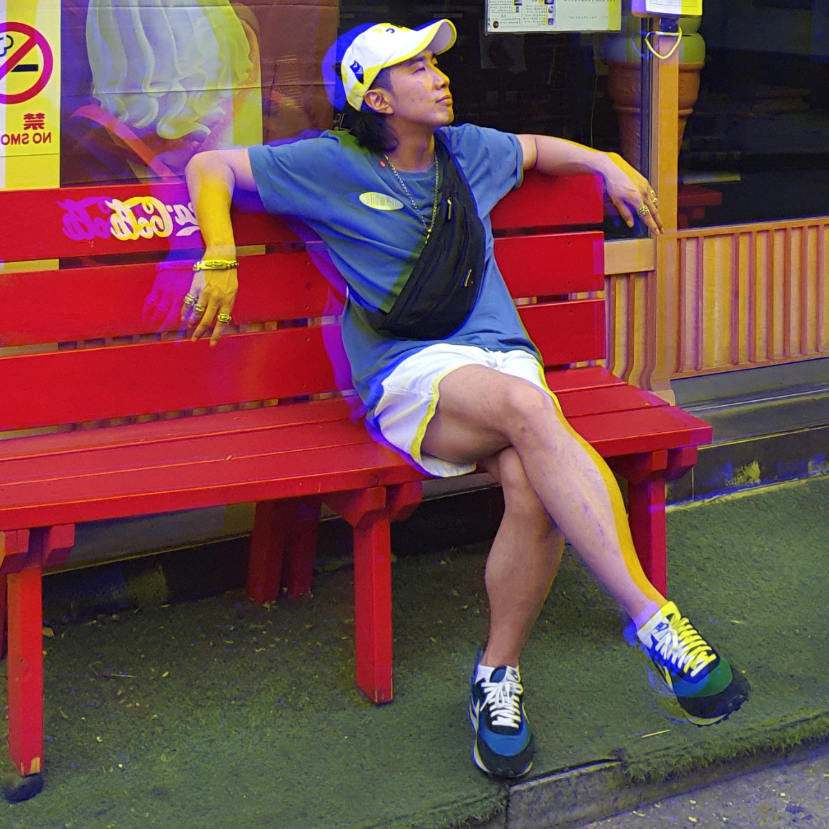 Nike x Undercover Daybreak Blue Jay 착용 스타일