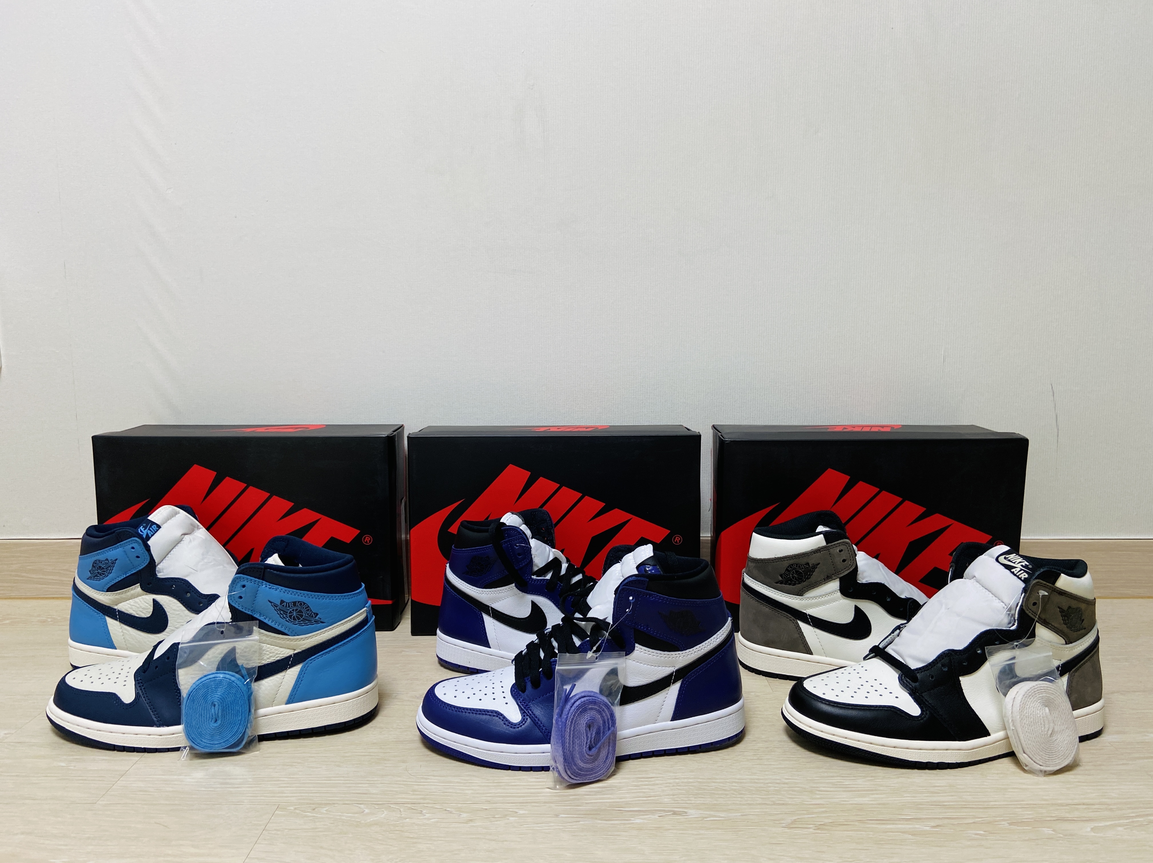 Jordan 1 Retro High Obsidian UNC, Jordan 1 Retro High OG Black Mocha 착용 스타일