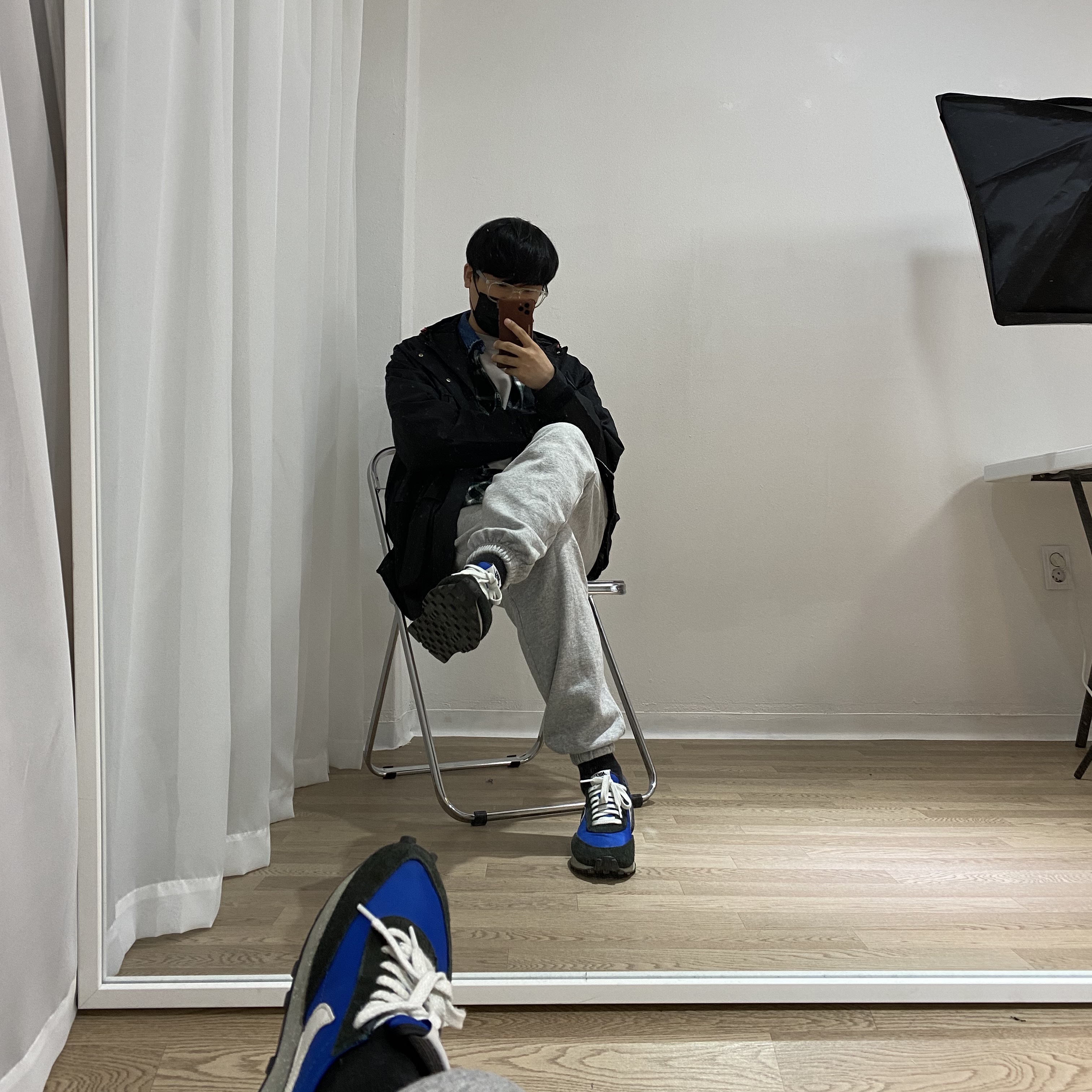 Nike x Undercover Daybreak Blue Jay 착용 스타일 - 1