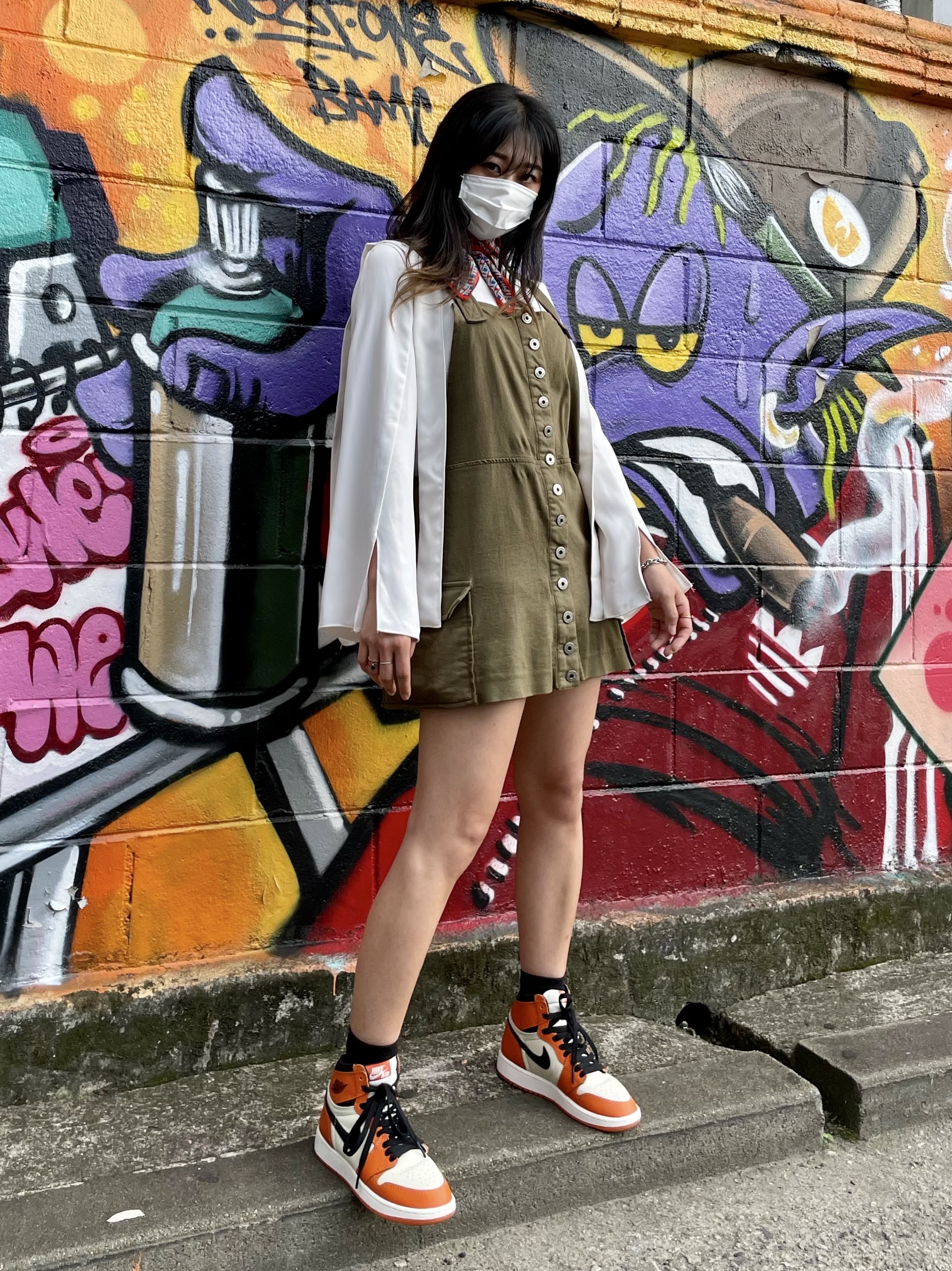 Jordan 1 Retro High OG Reverse Shattered Backboard, (GS) Jordan 1 Retro High OG Reverse Shattered Backboard 착용 스타일
