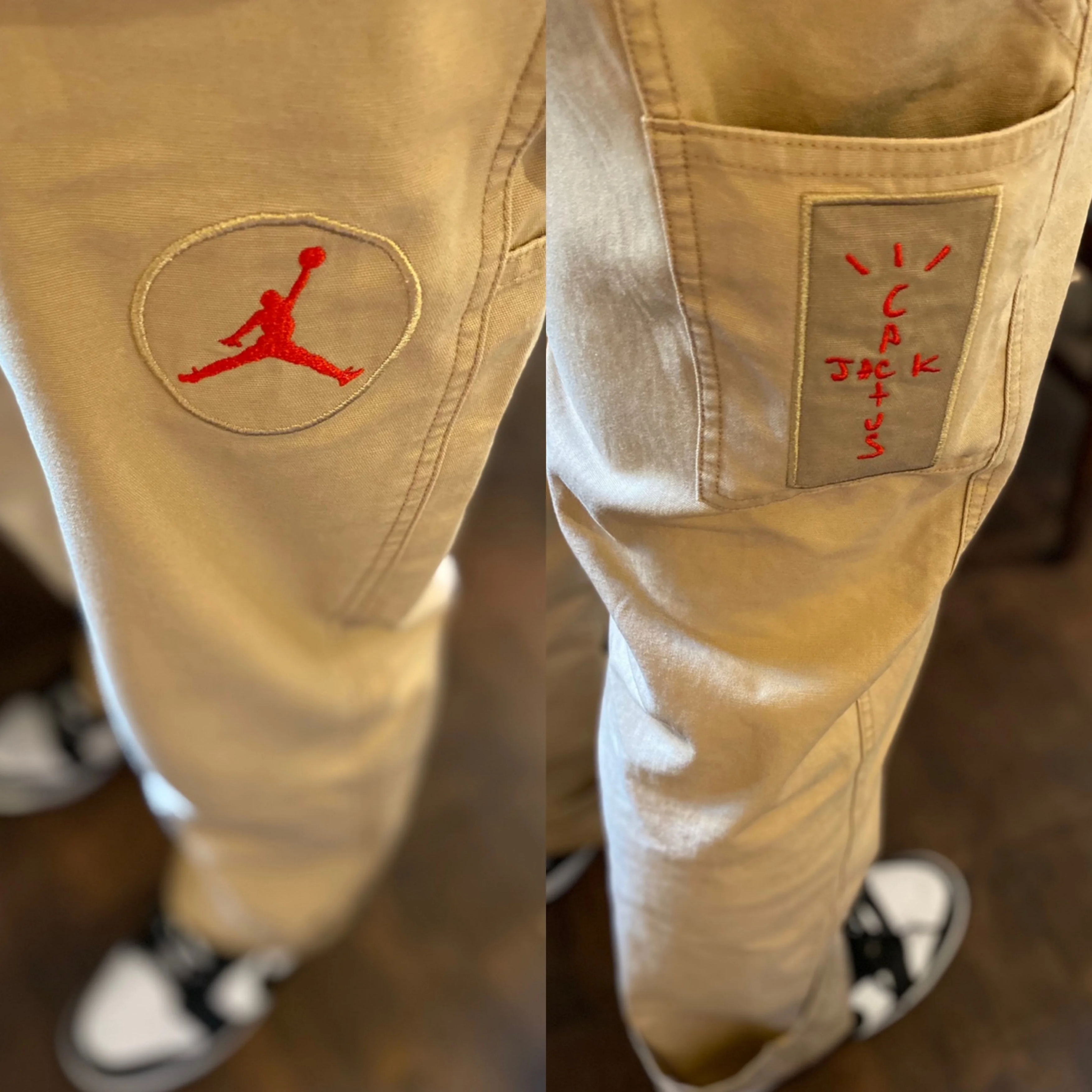 Jordan x Travis Scott Canvas Pants - Asia 착용 스타일