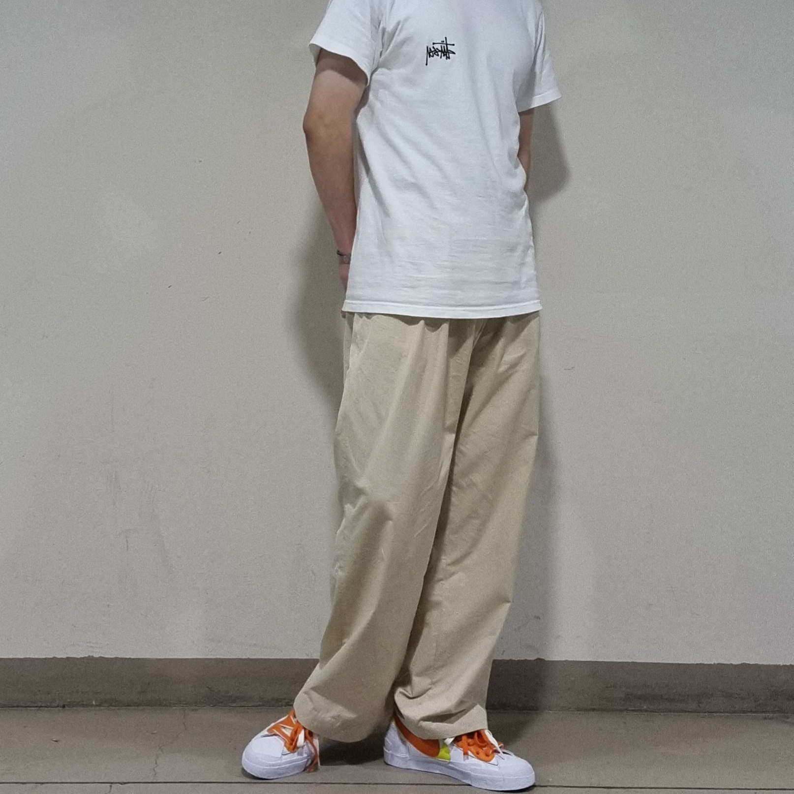 Nike x Sacai Blazer Low Magma Orange 착용 스타일