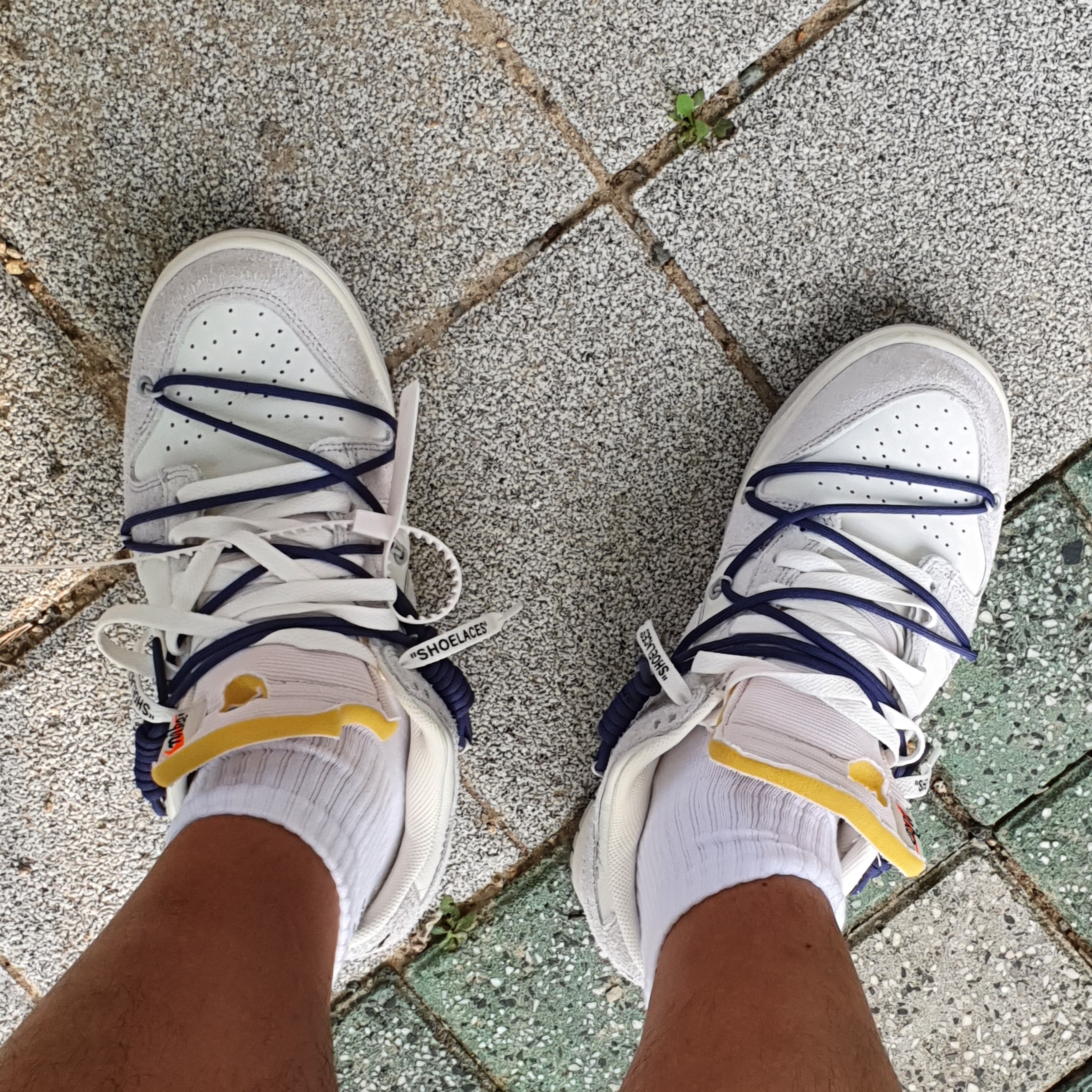 Nike x Off-White Dunk Low The 50 - Lot 18 착용 스타일