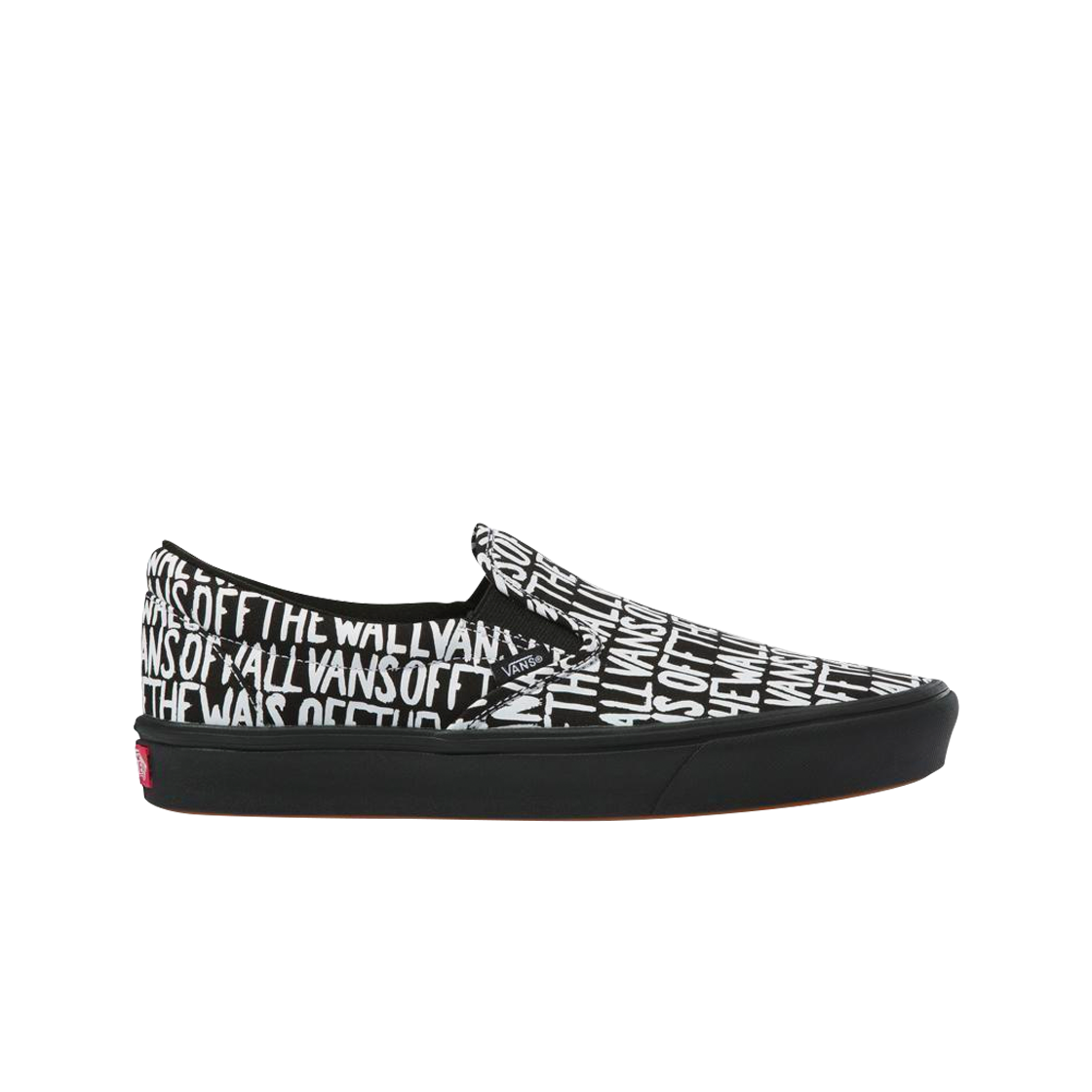 반스 컴피쿠시 슬립온 브러쉬 블랙 트루 화이트(Vans ComfyCush Slip-On Brush Black True White) - 1