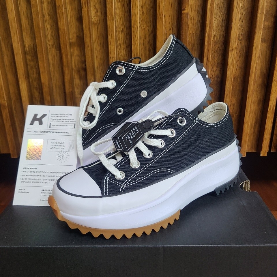 Converse Run Star Hike Low Black 착용 스타일 - 1