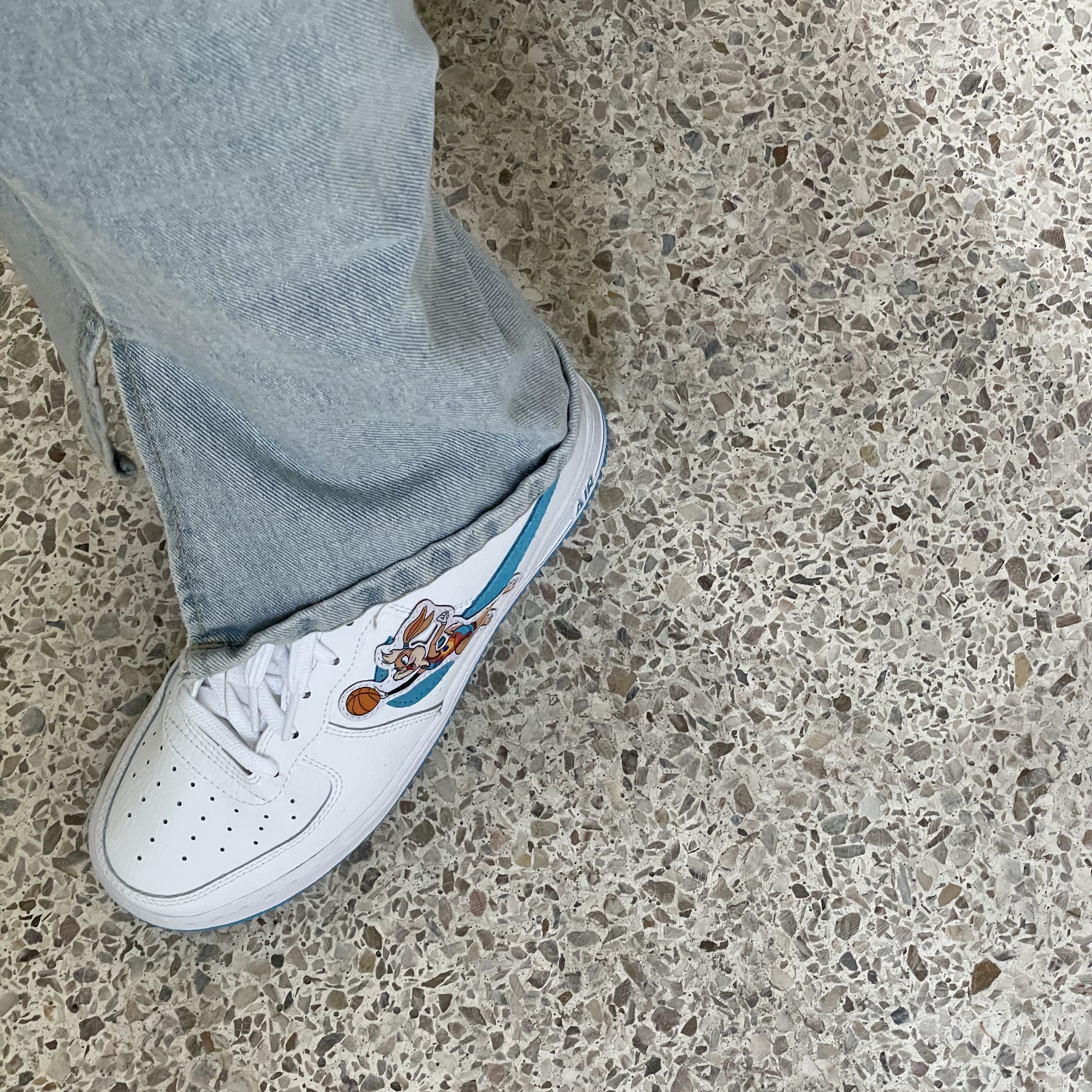 (GS) Nike x Space Jam: A New Legacy Air Force 1 '07 Tune Squad 착용 스타일 - 2