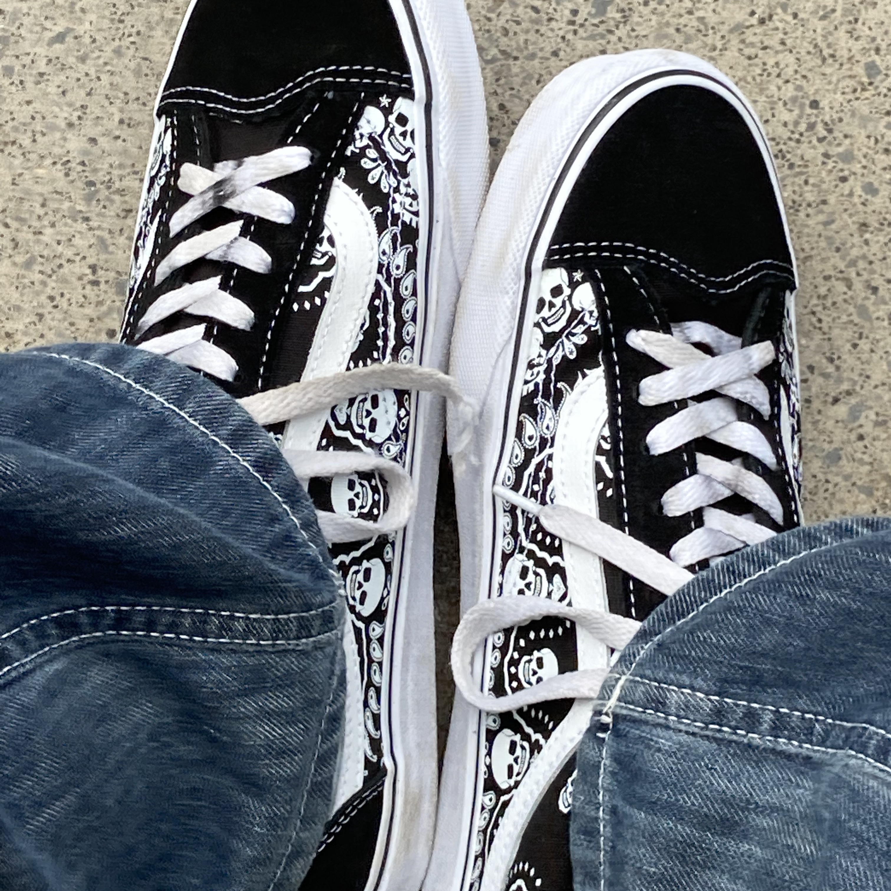 Vans Style 36 Bandana Black 착용 스타일