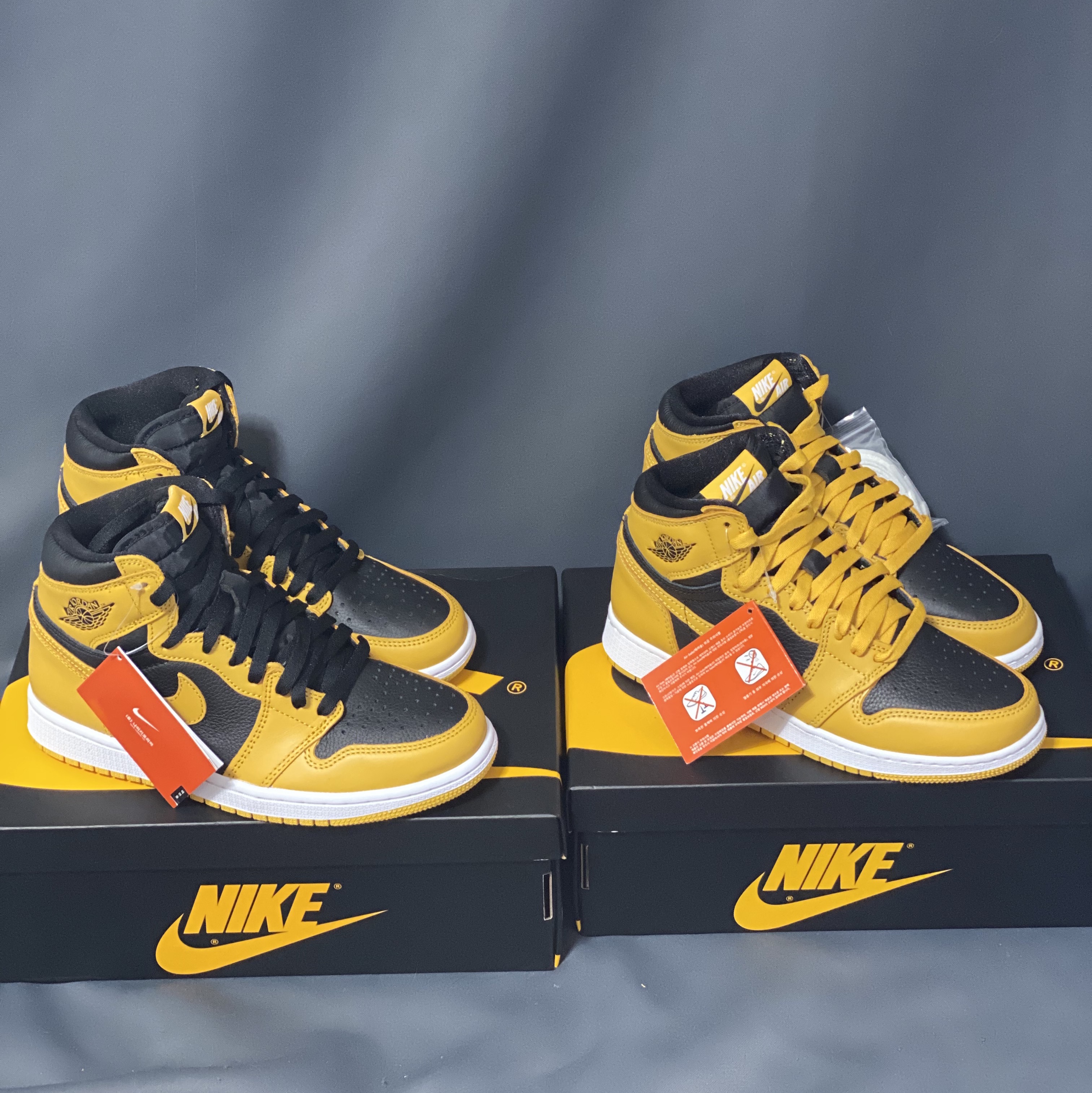 Jordan 1 Retro High OG Pollen, (GS) Jordan 1 Retro High OG Pollen 착용 스타일 - 2