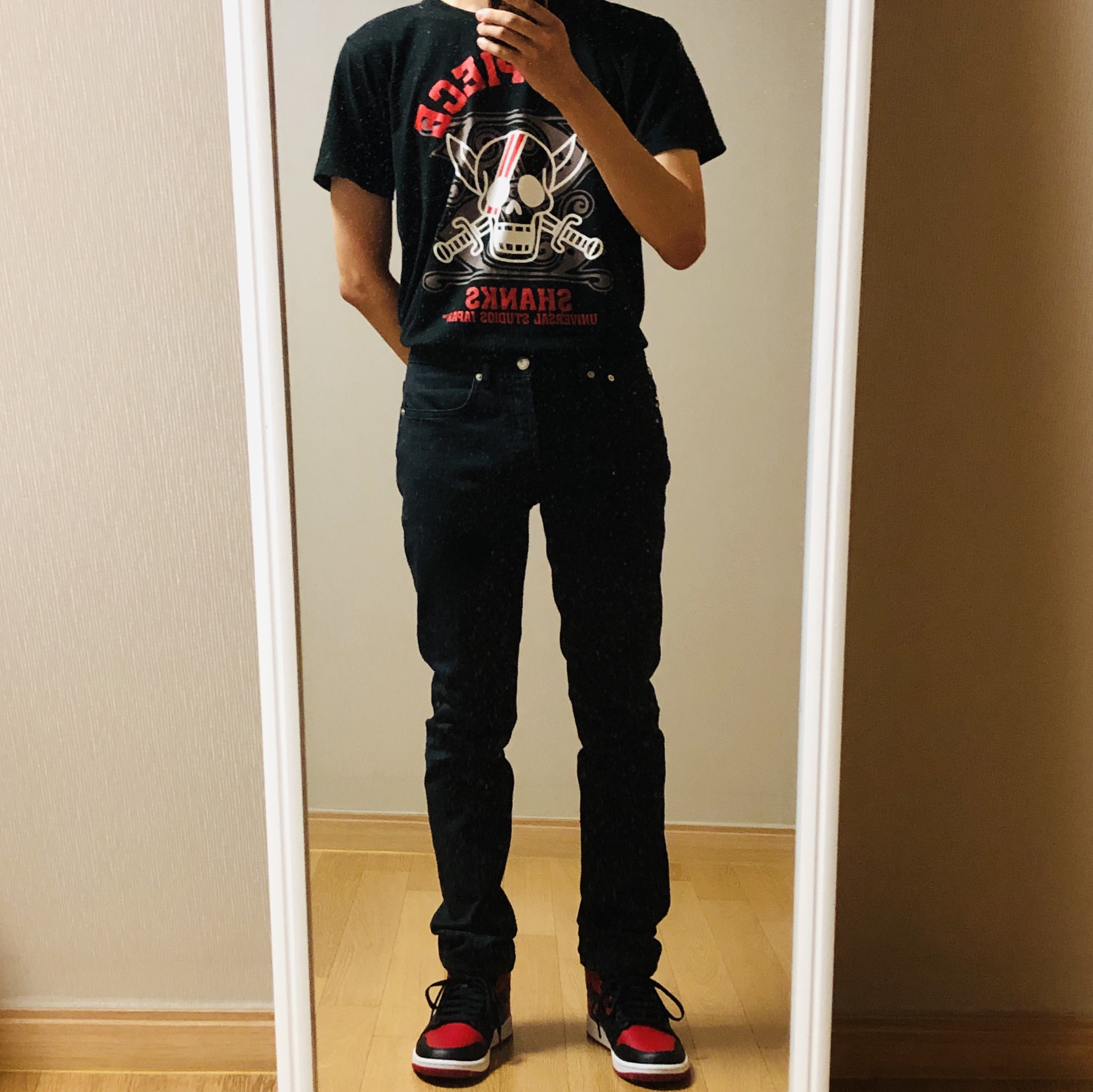 Jordan 1 Mid Bred Banned 2020 착용 스타일 - 1