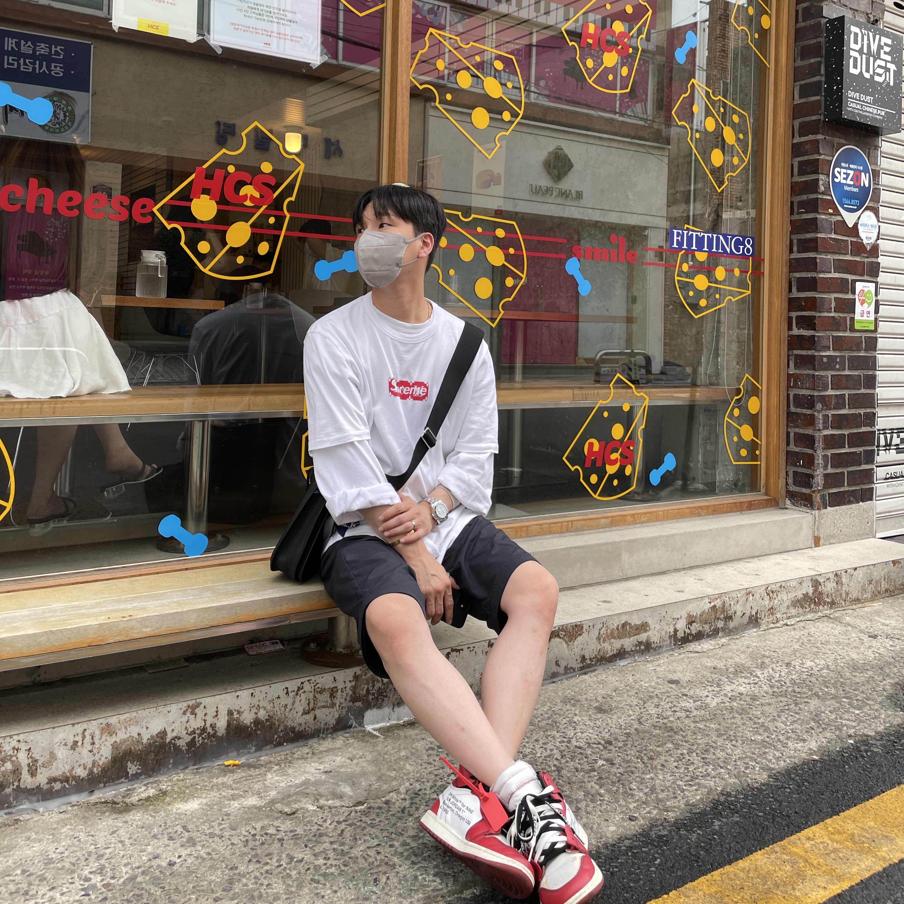 Jordan 1 x Off-White Retro High Chicago The Ten 착용 스타일