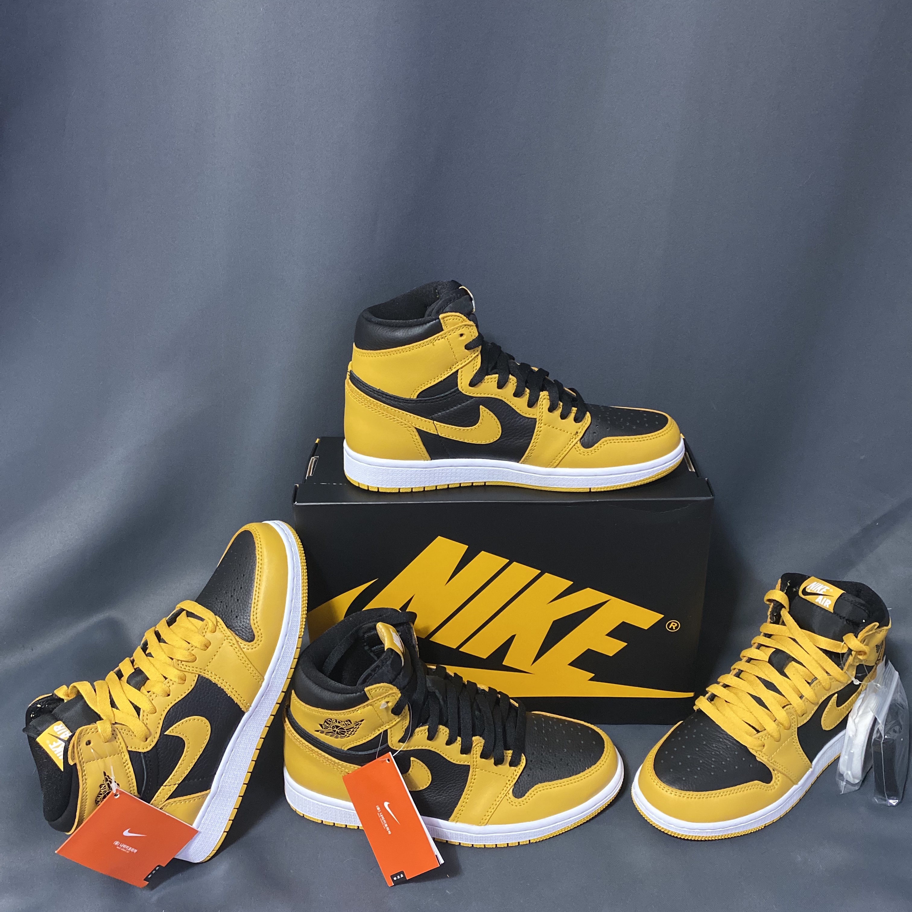 Jordan 1 Retro High OG Pollen, (GS) Jordan 1 Retro High OG Pollen 착용 스타일 - 4