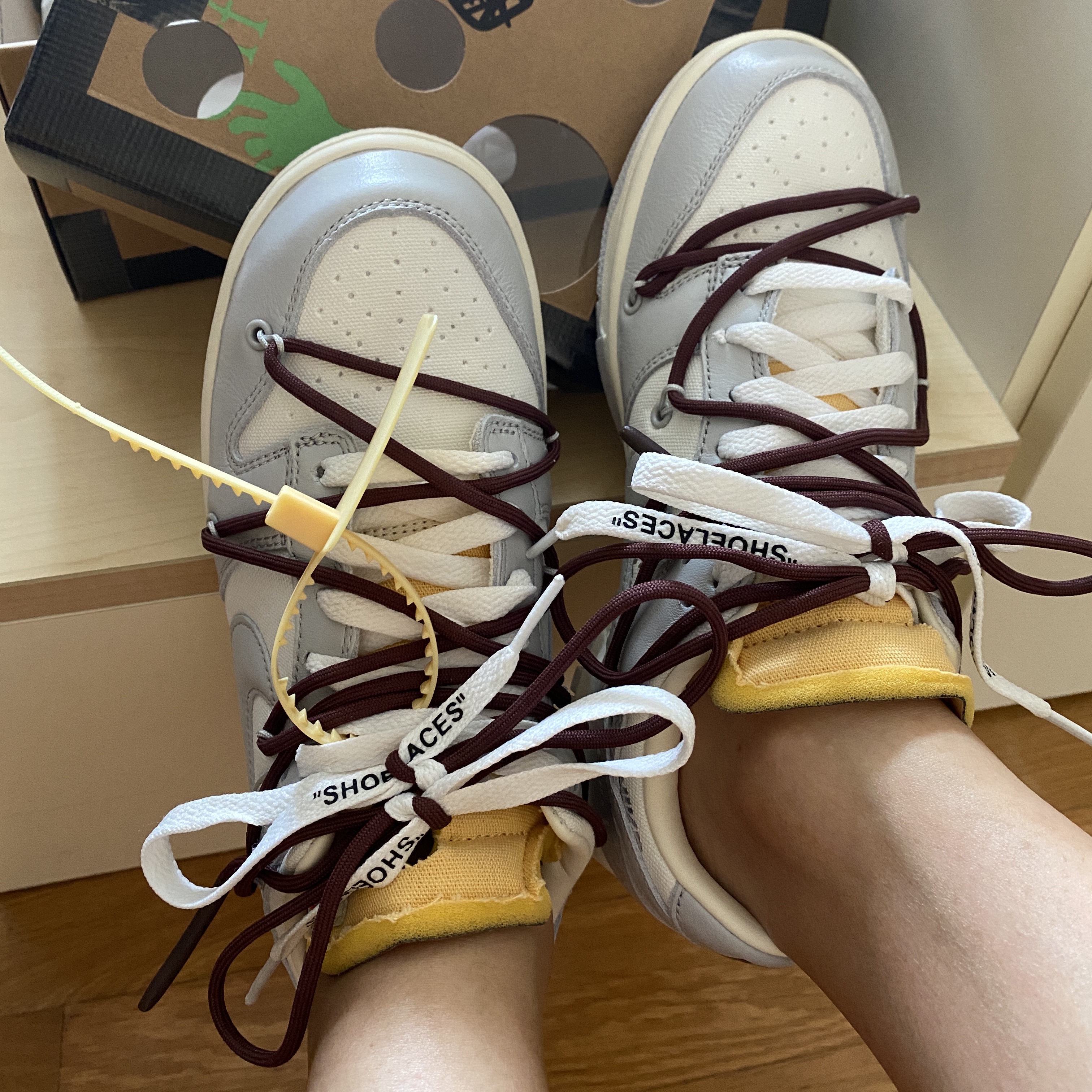 Nike x Off-White Dunk Low The 50 - Lot 46 착용 스타일 - 2