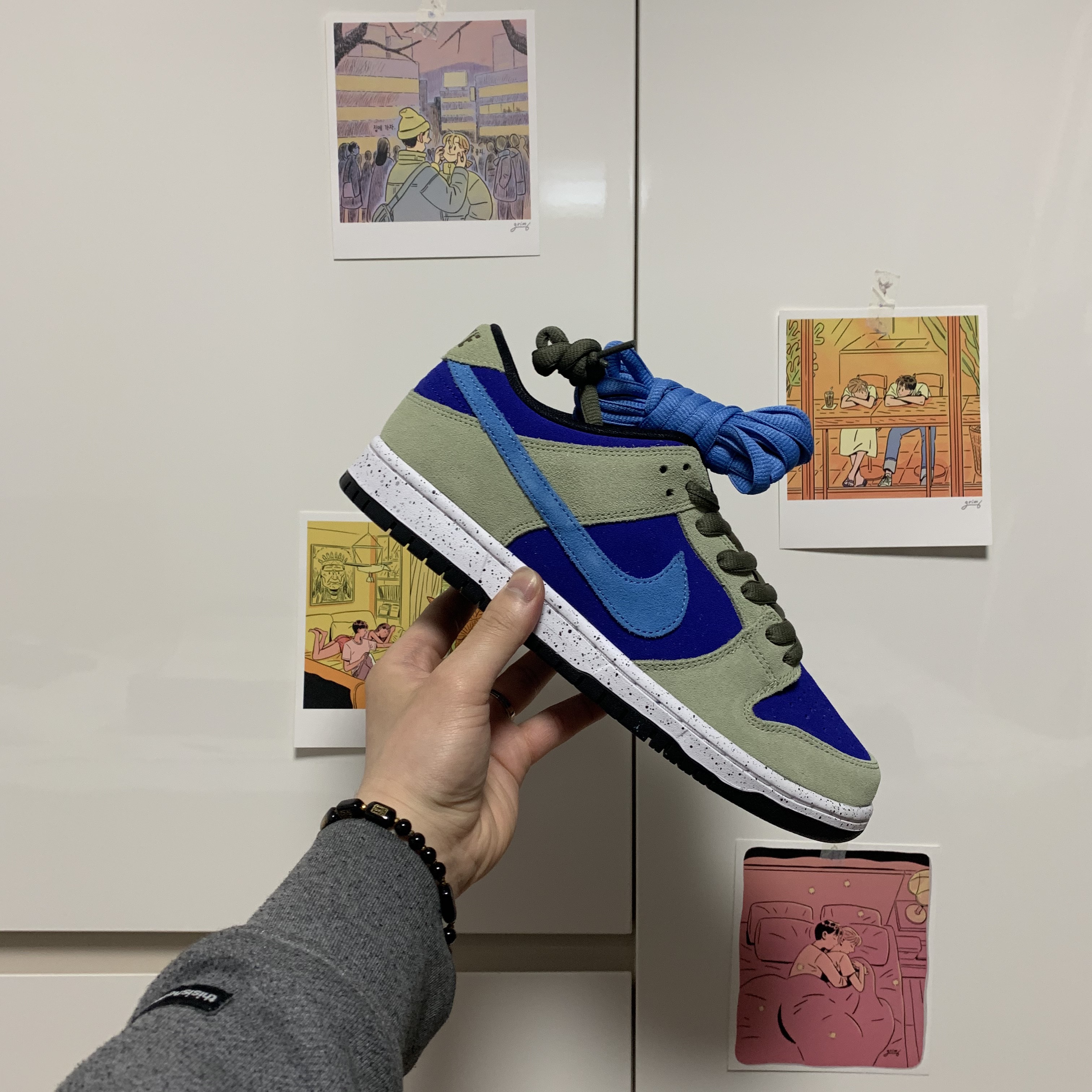 Nike SB Dunk Low Pro Celadon 착용 스타일