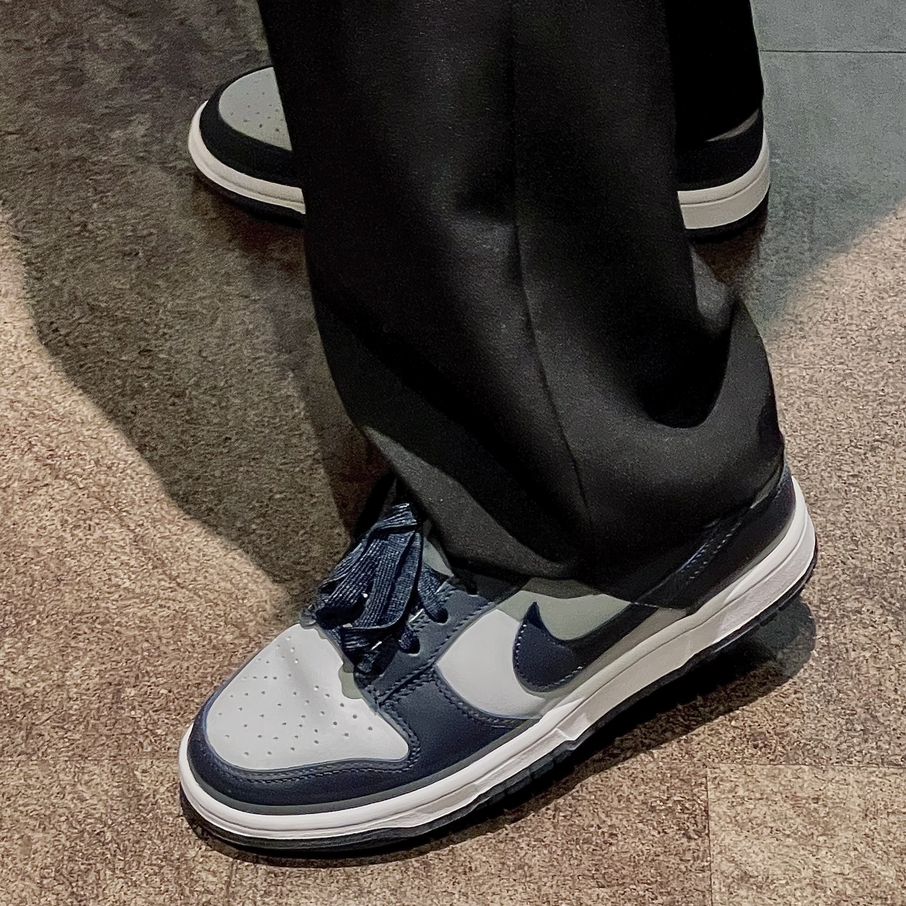 Nike Dunk Low Retro Championship Grey 착용 스타일 - 1