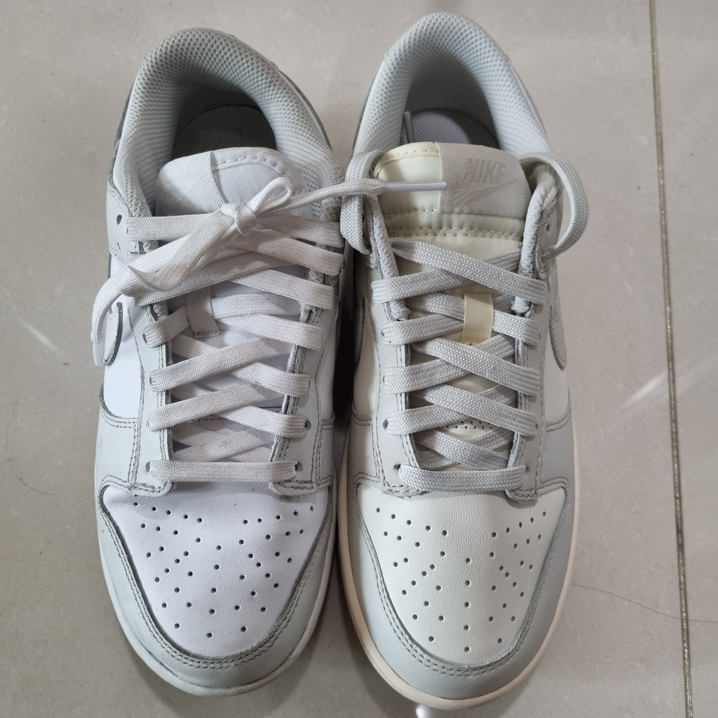 (W) Nike Dunk Low Light Bone, (W) Nike Dunk Low Photon Dust 착용 스타일