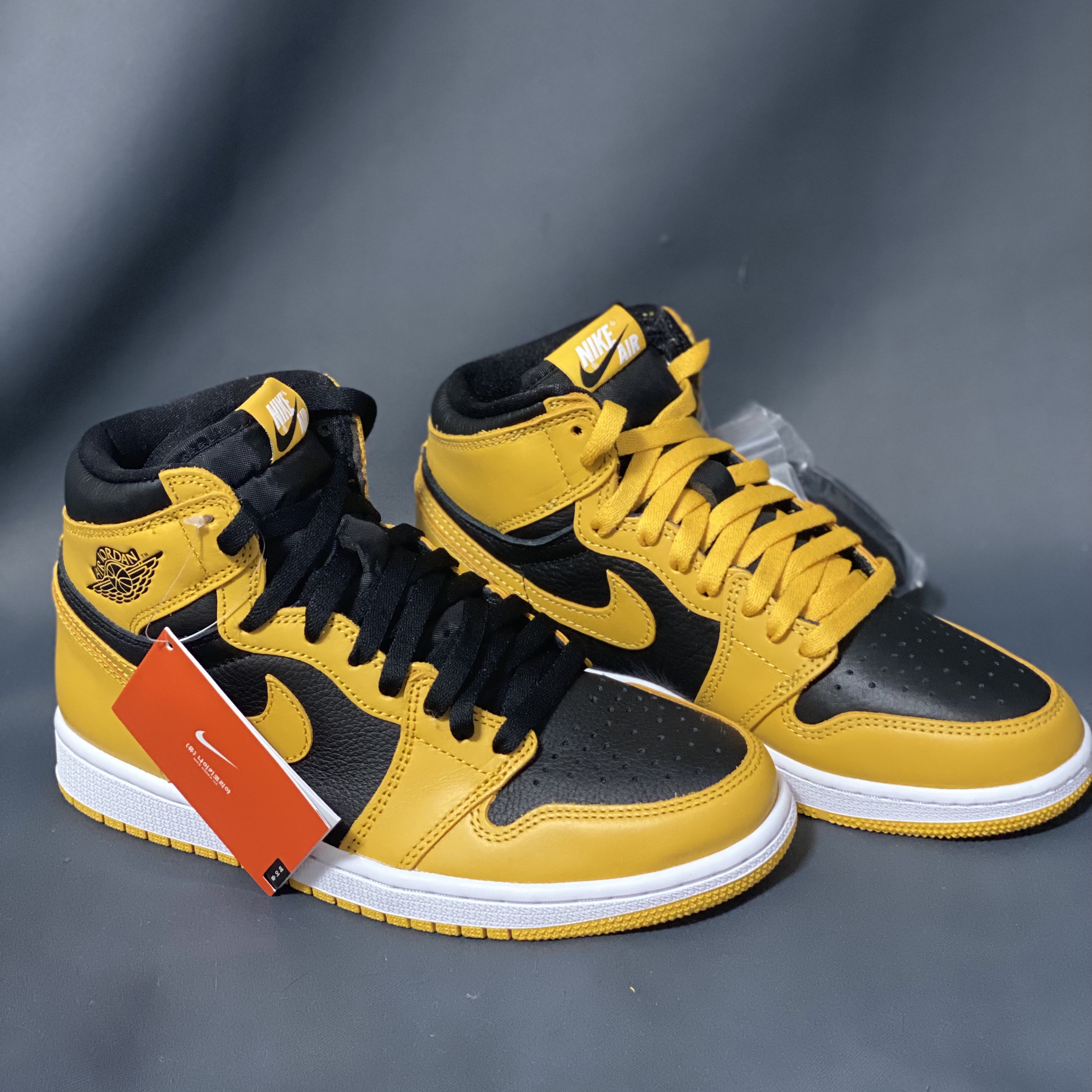 Jordan 1 Retro High OG Pollen, (GS) Jordan 1 Retro High OG Pollen 착용 스타일 - 1