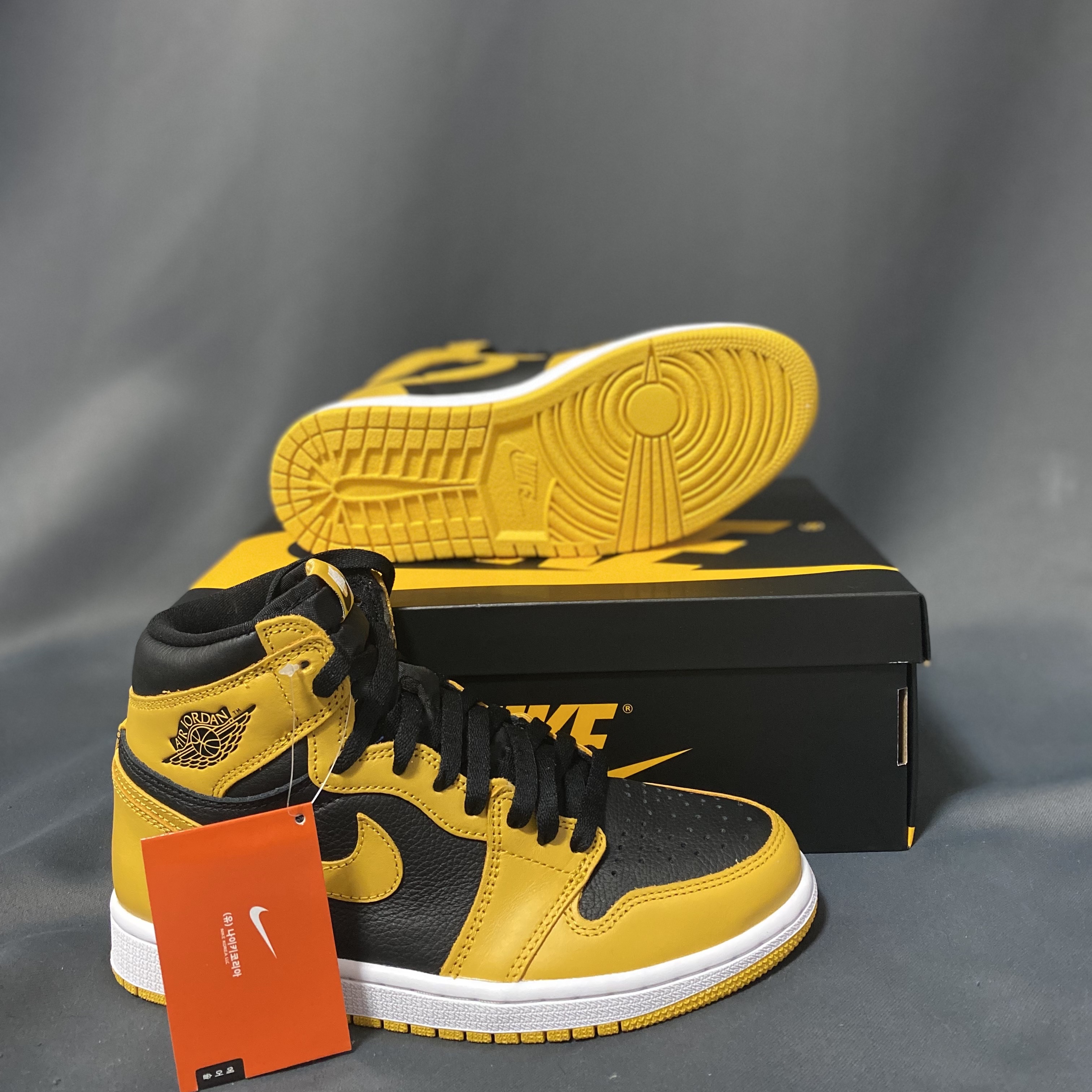 Jordan 1 Retro High OG Pollen, (GS) Jordan 1 Retro High OG Pollen 착용 스타일 - 3