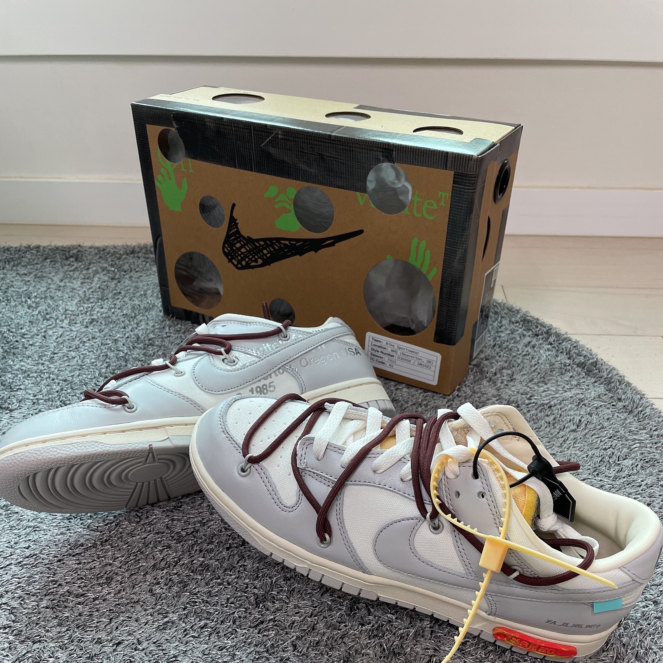 Nike x Off-White Dunk Low The 50 - Lot 46 착용 스타일