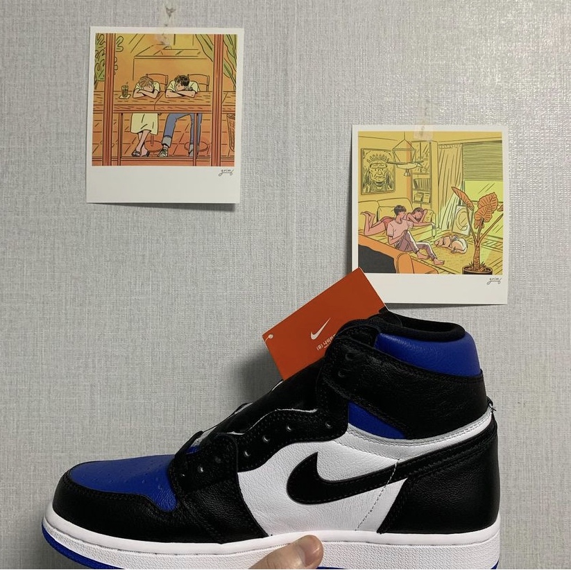 Jordan 1 Retro High OG Royal Toe 착용 스타일 - 1
