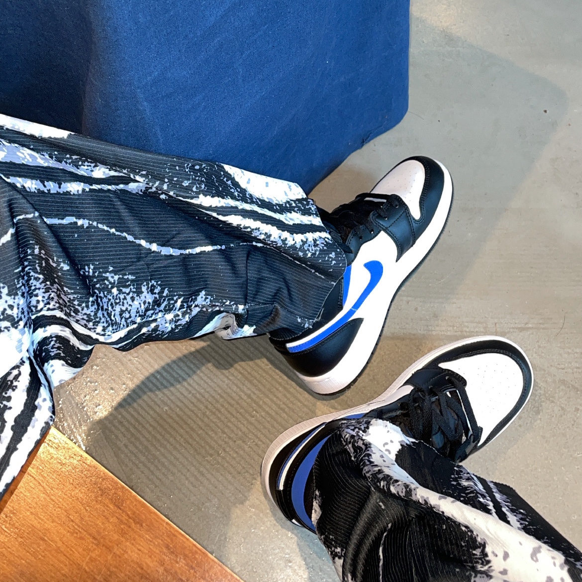 Jordan 1 Mid Racer Blue, (GS) Jordan 1 Mid Racer Blue 착용 스타일