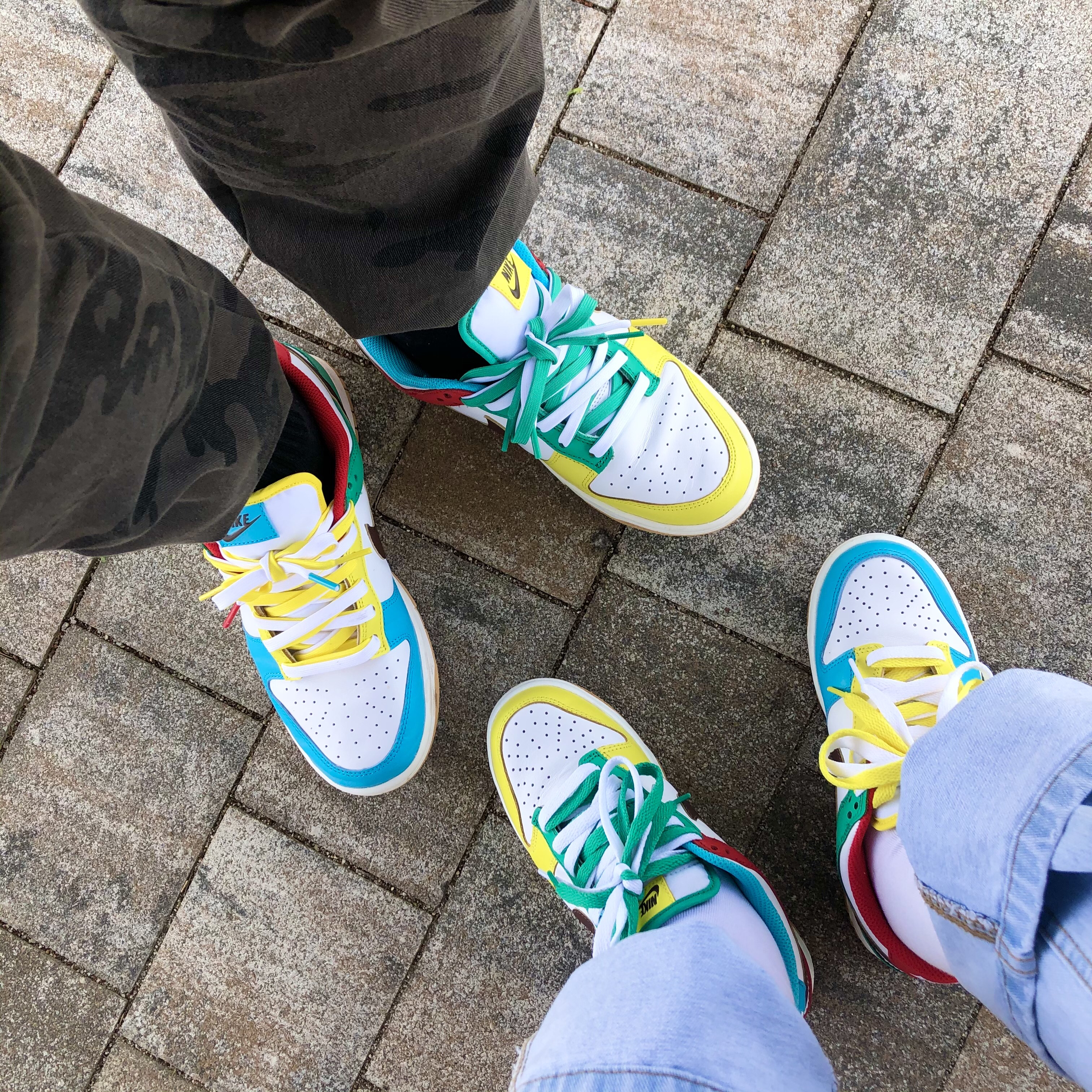 Nike Dunk Low SE Free.99 White, (GS) Nike Dunk Low SE Free.99 White 착용 스타일