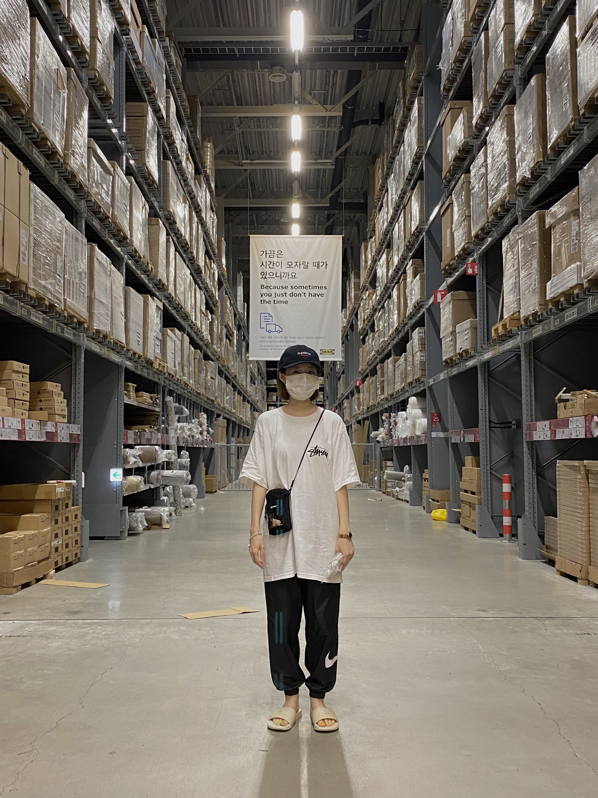 Stussy x Our Legacy Work Shop T-Shirt White, Supreme Classic Logo 6-Panel Black - 21SS 착용 스타일 - 4