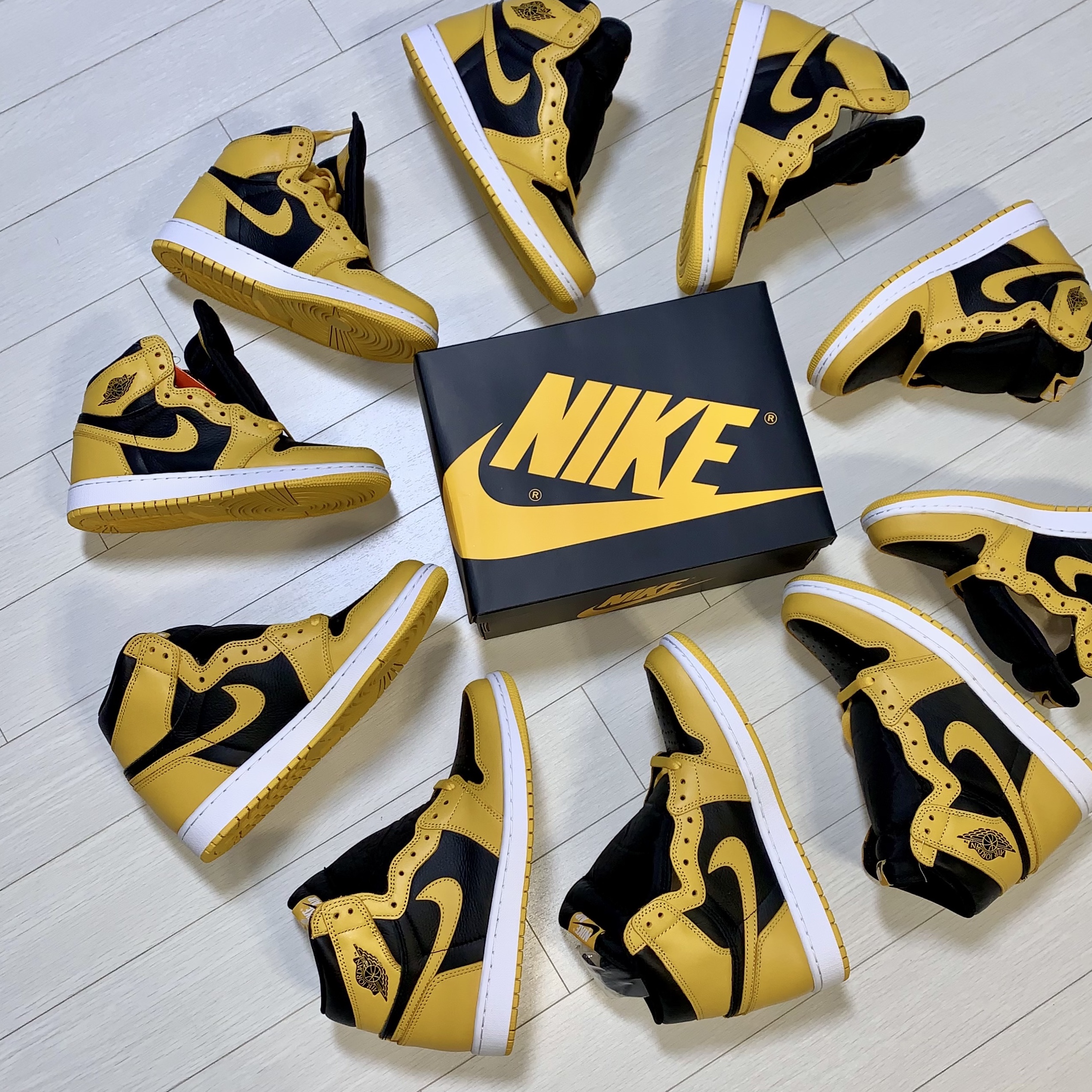 (GS) Jordan 1 Retro High OG Pollen, Jordan 1 Retro High OG Pollen 착용 스타일