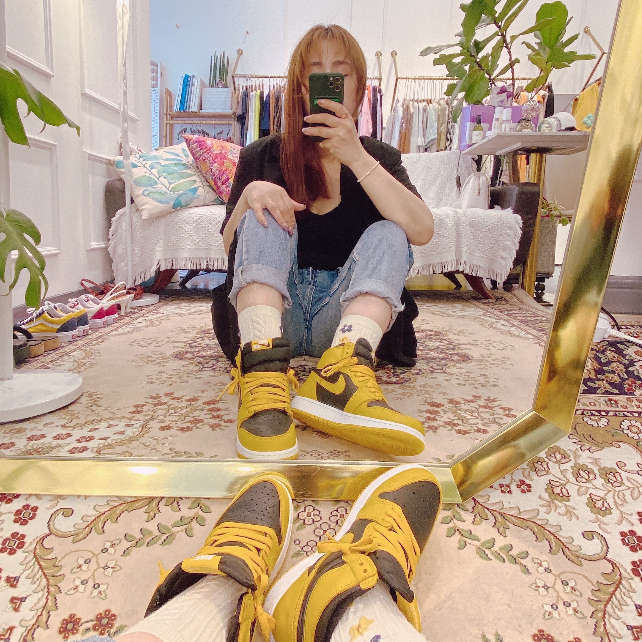 (GS) Jordan 1 Retro High OG Pollen 착용 스타일 - 4