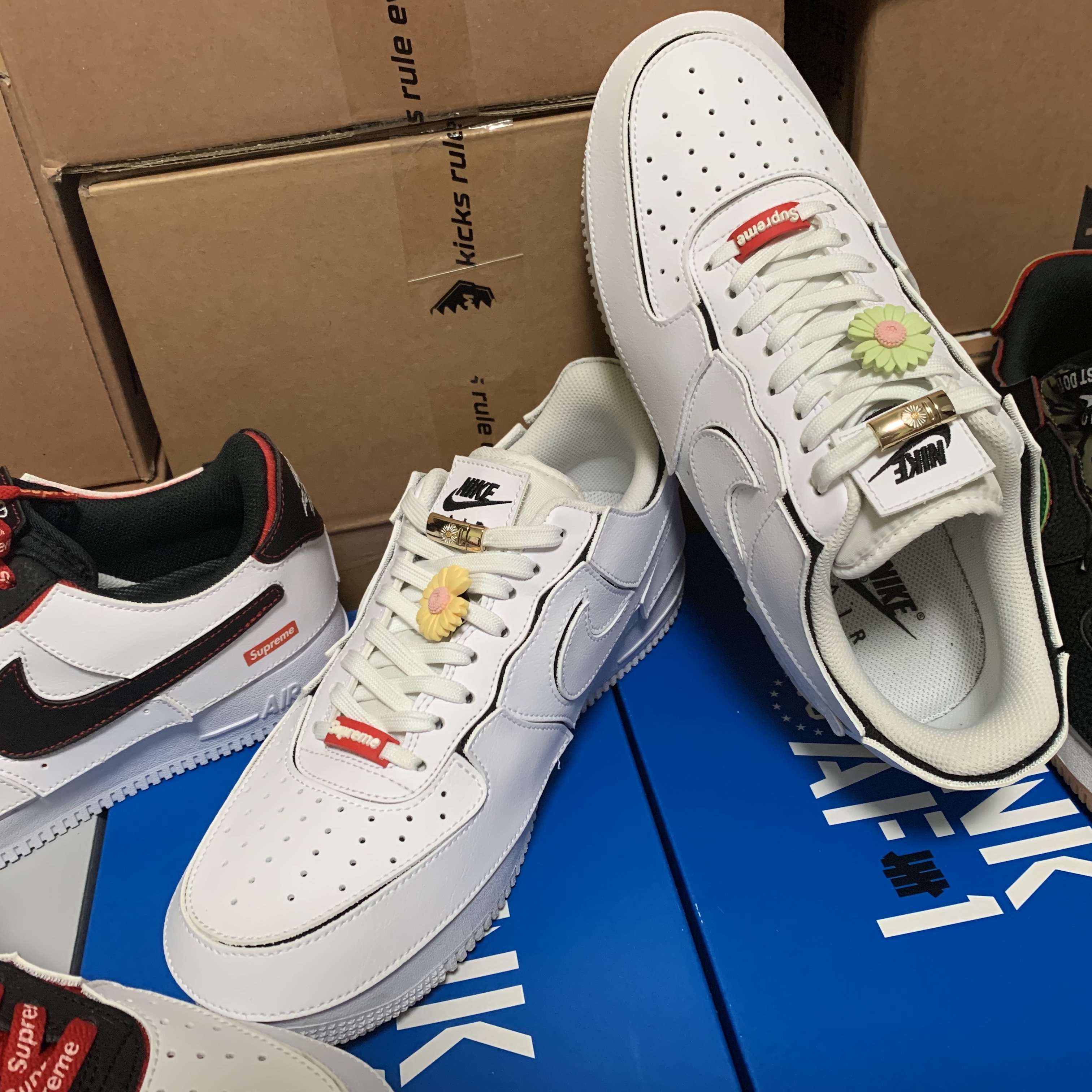 Nike Air Force 1/1 Cosmic Clay, Nike Air Force 1/1 Custom Uptown 착용 스타일 - 4